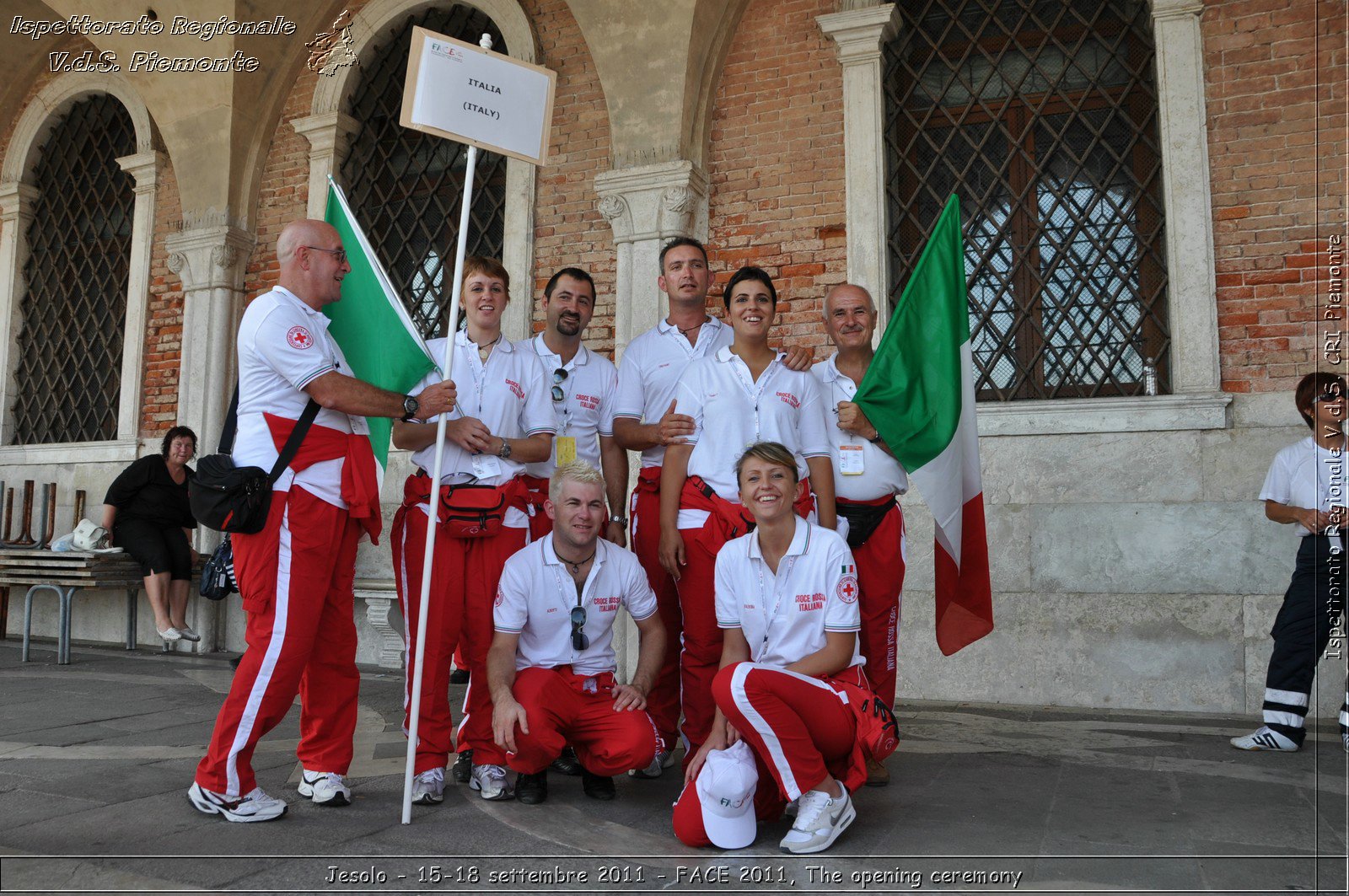 Jesolo - 15-18 settembre 2011 - FACE 2011, The opening ceremony -  Croce Rossa Italiana - Ispettorato Regionale Volontari del Soccorso Piemonte