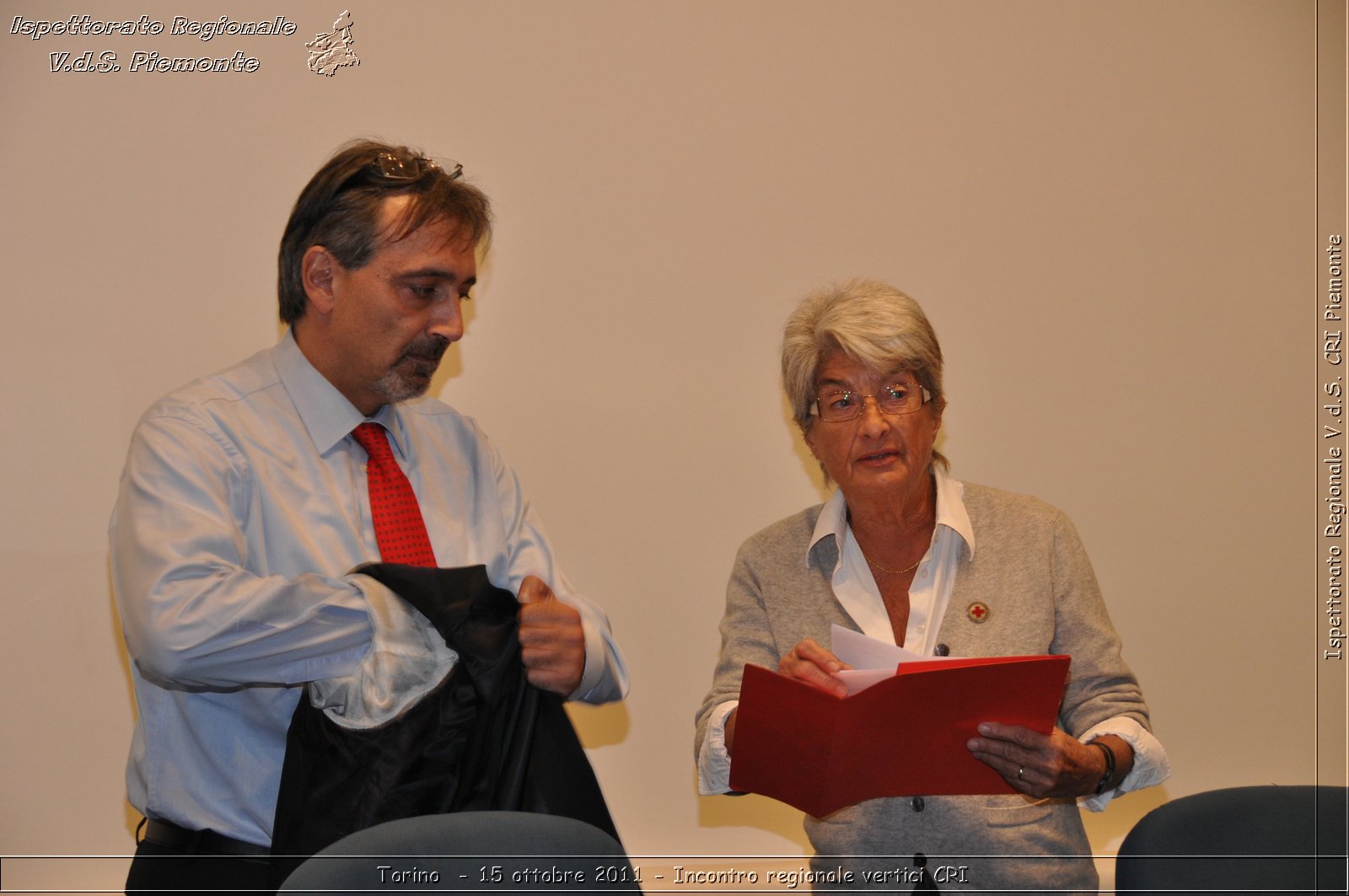 Torino  - 15 ottobre 2011 - Incontro regionale vertici CRI -  Croce Rossa Italiana - Ispettorato Regionale Volontari del Soccorso Piemonte