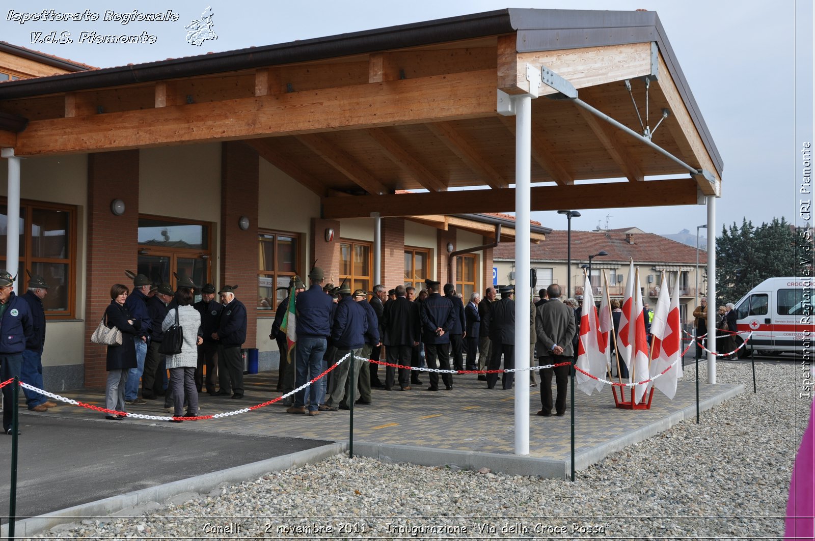 Canelli  - 2 novembre 2011 - Inaugurazione "Via della Croce Rossa" -  Croce Rossa Italiana - Ispettorato Regionale Volontari del Soccorso Piemonte