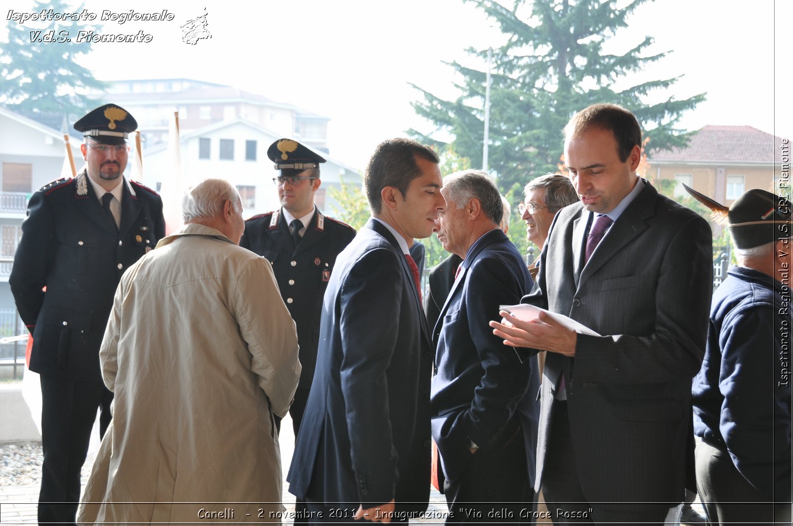 Canelli  - 2 novembre 2011 - Inaugurazione "Via della Croce Rossa" -  Croce Rossa Italiana - Ispettorato Regionale Volontari del Soccorso Piemonte