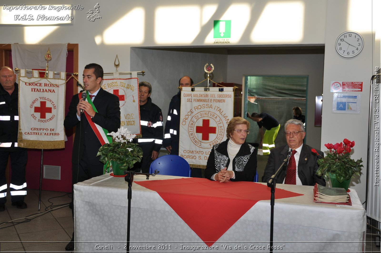 Canelli  - 2 novembre 2011 - Inaugurazione "Via della Croce Rossa" -  Croce Rossa Italiana - Ispettorato Regionale Volontari del Soccorso Piemonte