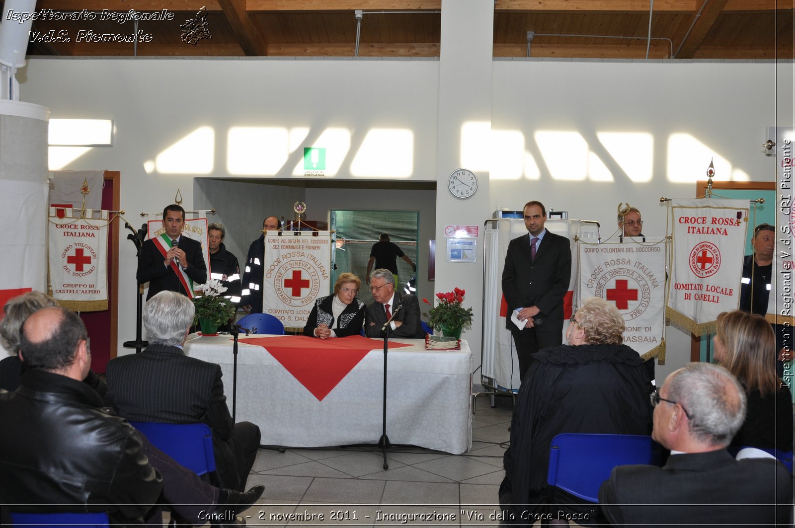 Canelli  - 2 novembre 2011 - Inaugurazione "Via della Croce Rossa" -  Croce Rossa Italiana - Ispettorato Regionale Volontari del Soccorso Piemonte