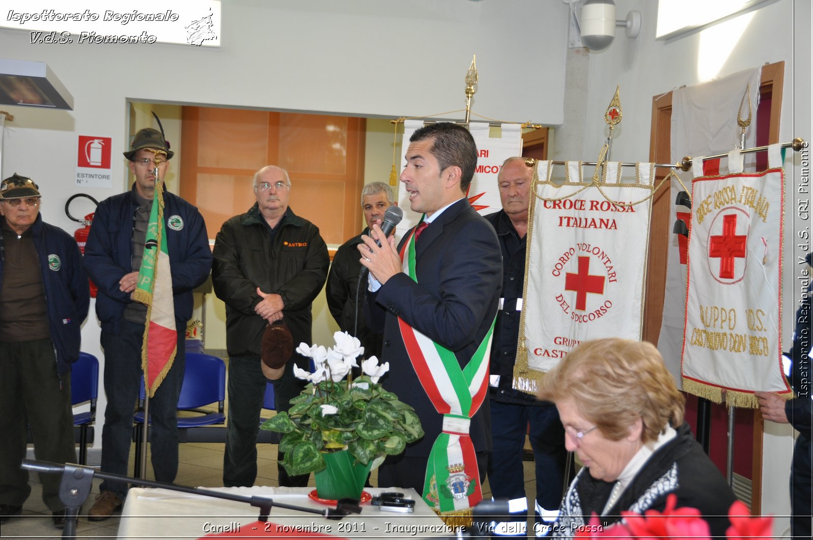 Canelli  - 2 novembre 2011 - Inaugurazione "Via della Croce Rossa" -  Croce Rossa Italiana - Ispettorato Regionale Volontari del Soccorso Piemonte