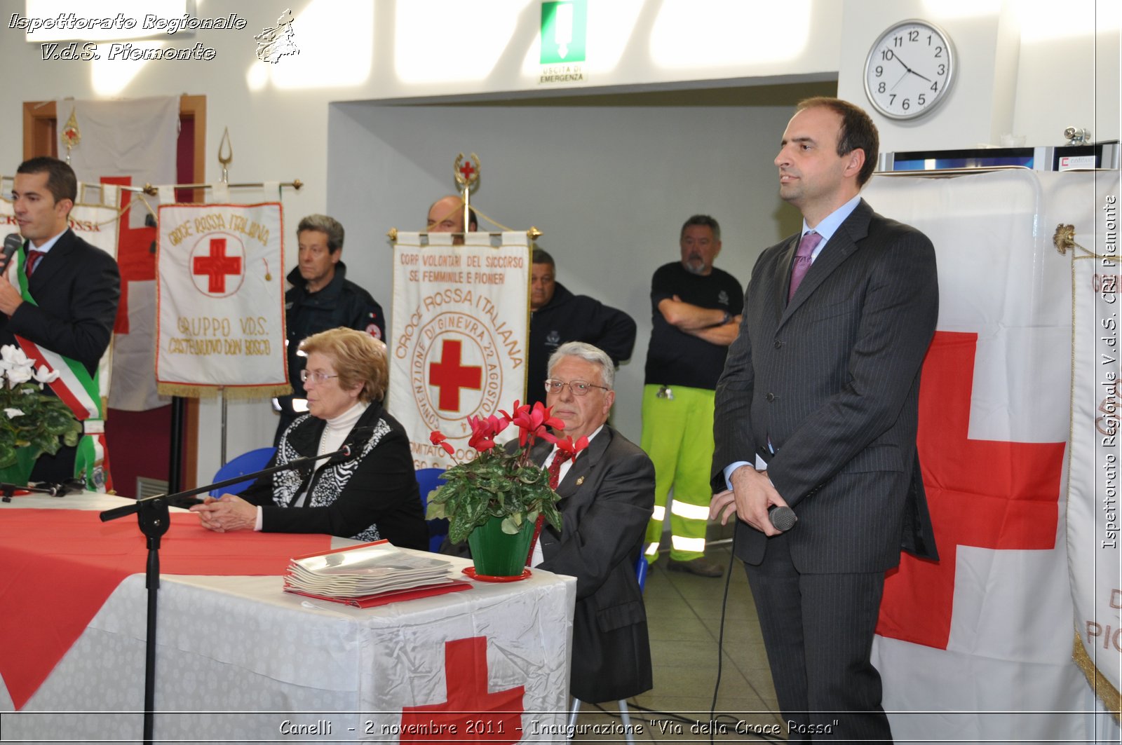 Canelli  - 2 novembre 2011 - Inaugurazione "Via della Croce Rossa" -  Croce Rossa Italiana - Ispettorato Regionale Volontari del Soccorso Piemonte