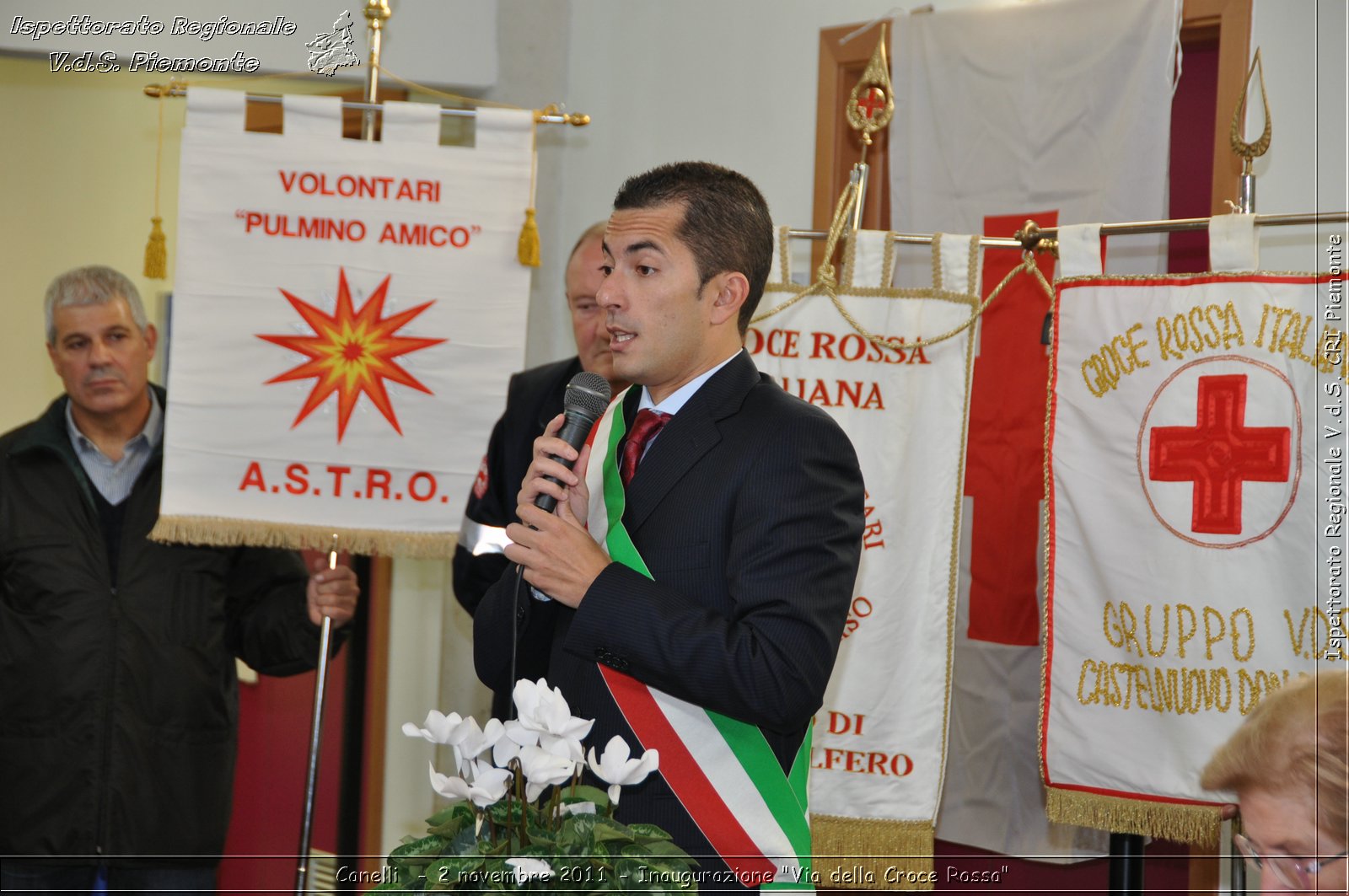 Canelli  - 2 novembre 2011 - Inaugurazione "Via della Croce Rossa" -  Croce Rossa Italiana - Ispettorato Regionale Volontari del Soccorso Piemonte