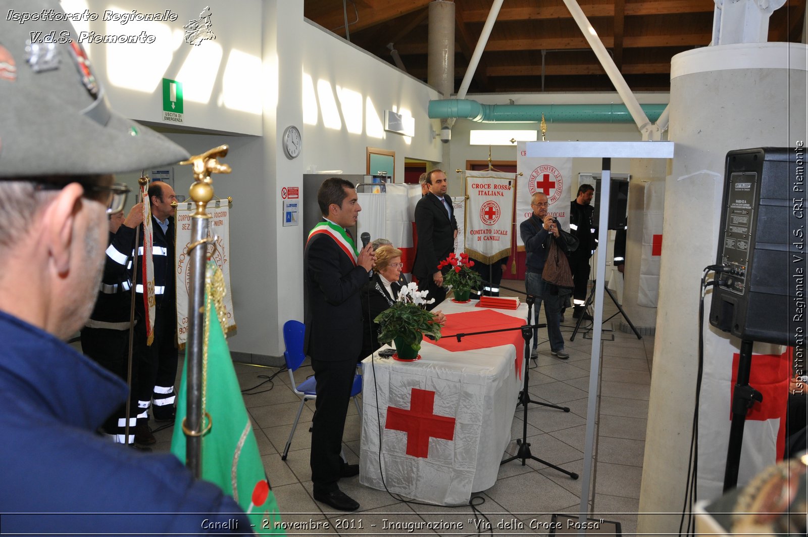 Canelli  - 2 novembre 2011 - Inaugurazione "Via della Croce Rossa" -  Croce Rossa Italiana - Ispettorato Regionale Volontari del Soccorso Piemonte