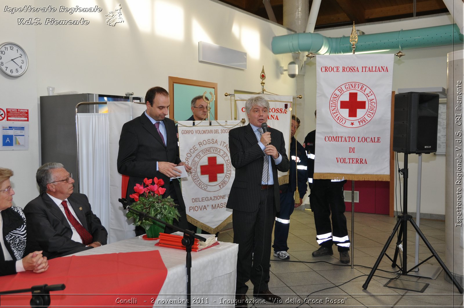 Canelli  - 2 novembre 2011 - Inaugurazione "Via della Croce Rossa" -  Croce Rossa Italiana - Ispettorato Regionale Volontari del Soccorso Piemonte