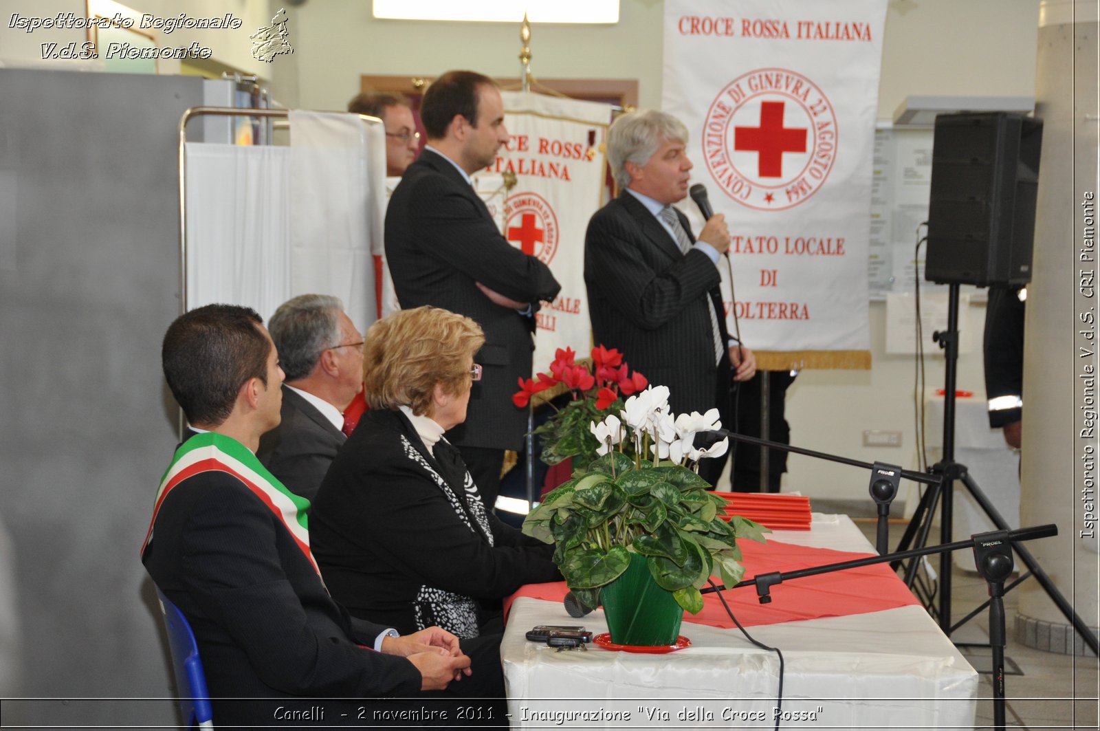 Canelli  - 2 novembre 2011 - Inaugurazione "Via della Croce Rossa" -  Croce Rossa Italiana - Ispettorato Regionale Volontari del Soccorso Piemonte