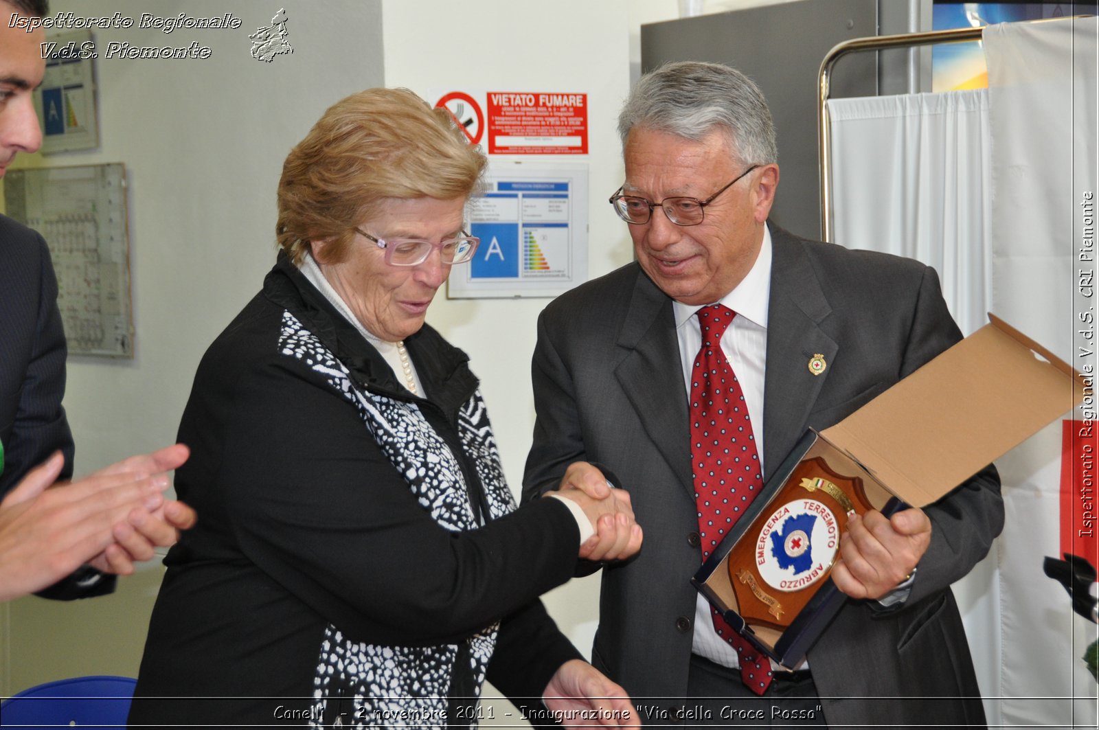 Canelli  - 2 novembre 2011 - Inaugurazione "Via della Croce Rossa" -  Croce Rossa Italiana - Ispettorato Regionale Volontari del Soccorso Piemonte