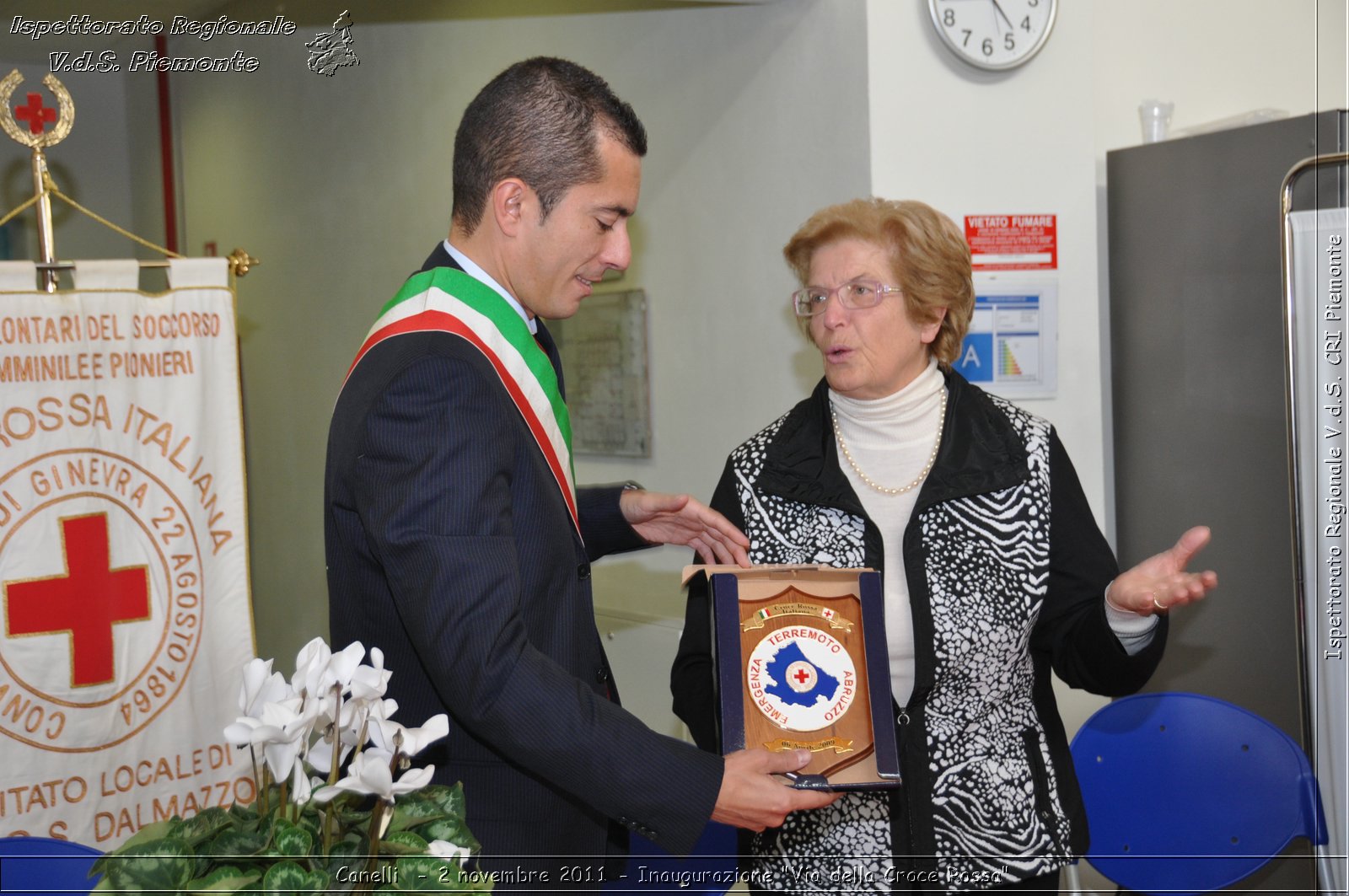 Canelli  - 2 novembre 2011 - Inaugurazione "Via della Croce Rossa" -  Croce Rossa Italiana - Ispettorato Regionale Volontari del Soccorso Piemonte