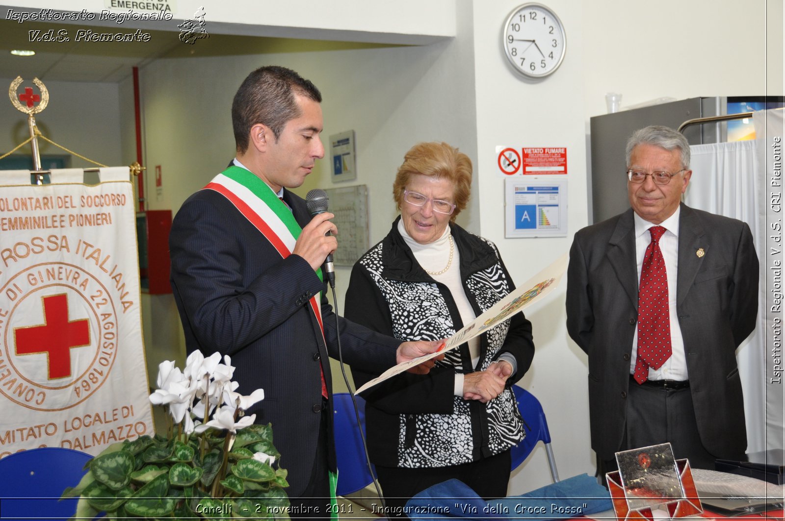 Canelli  - 2 novembre 2011 - Inaugurazione "Via della Croce Rossa" -  Croce Rossa Italiana - Ispettorato Regionale Volontari del Soccorso Piemonte