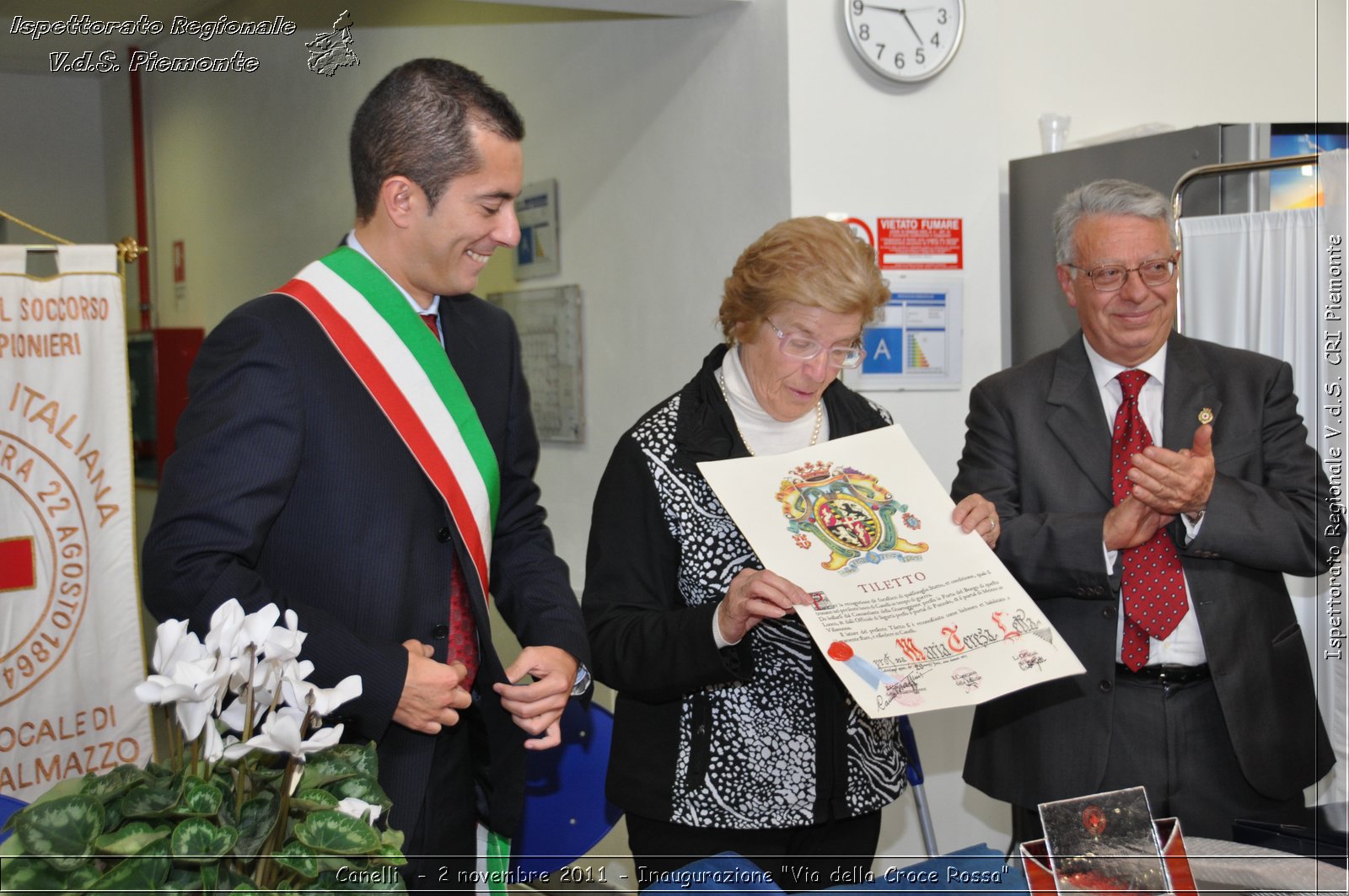 Canelli  - 2 novembre 2011 - Inaugurazione "Via della Croce Rossa" -  Croce Rossa Italiana - Ispettorato Regionale Volontari del Soccorso Piemonte