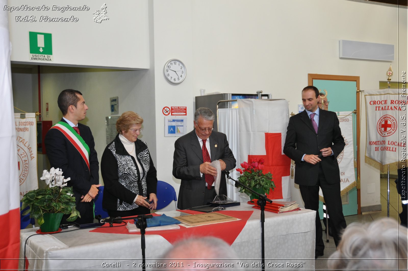 Canelli  - 2 novembre 2011 - Inaugurazione "Via della Croce Rossa" -  Croce Rossa Italiana - Ispettorato Regionale Volontari del Soccorso Piemonte