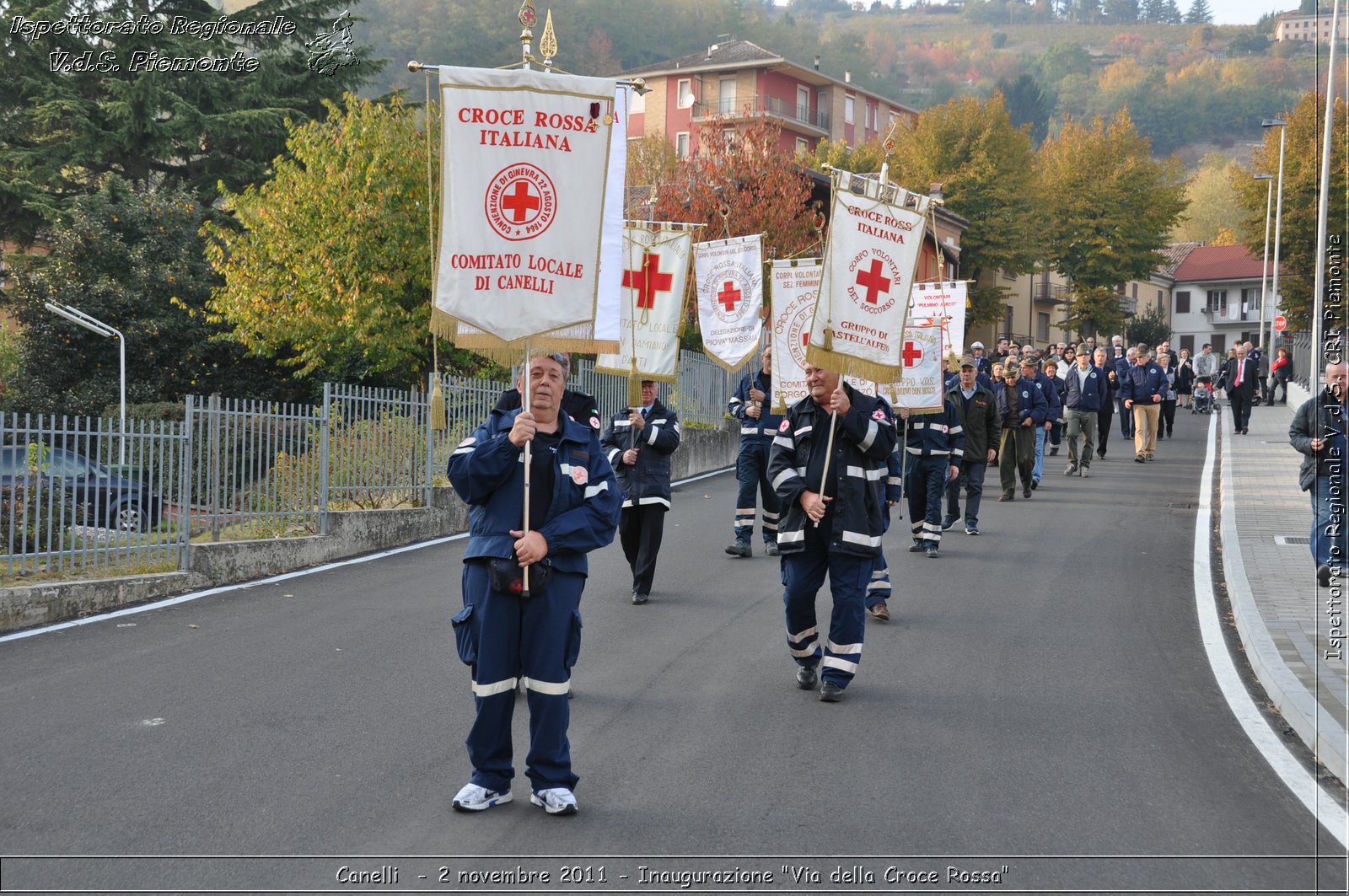 Canelli  - 2 novembre 2011 - Inaugurazione "Via della Croce Rossa" -  Croce Rossa Italiana - Ispettorato Regionale Volontari del Soccorso Piemonte