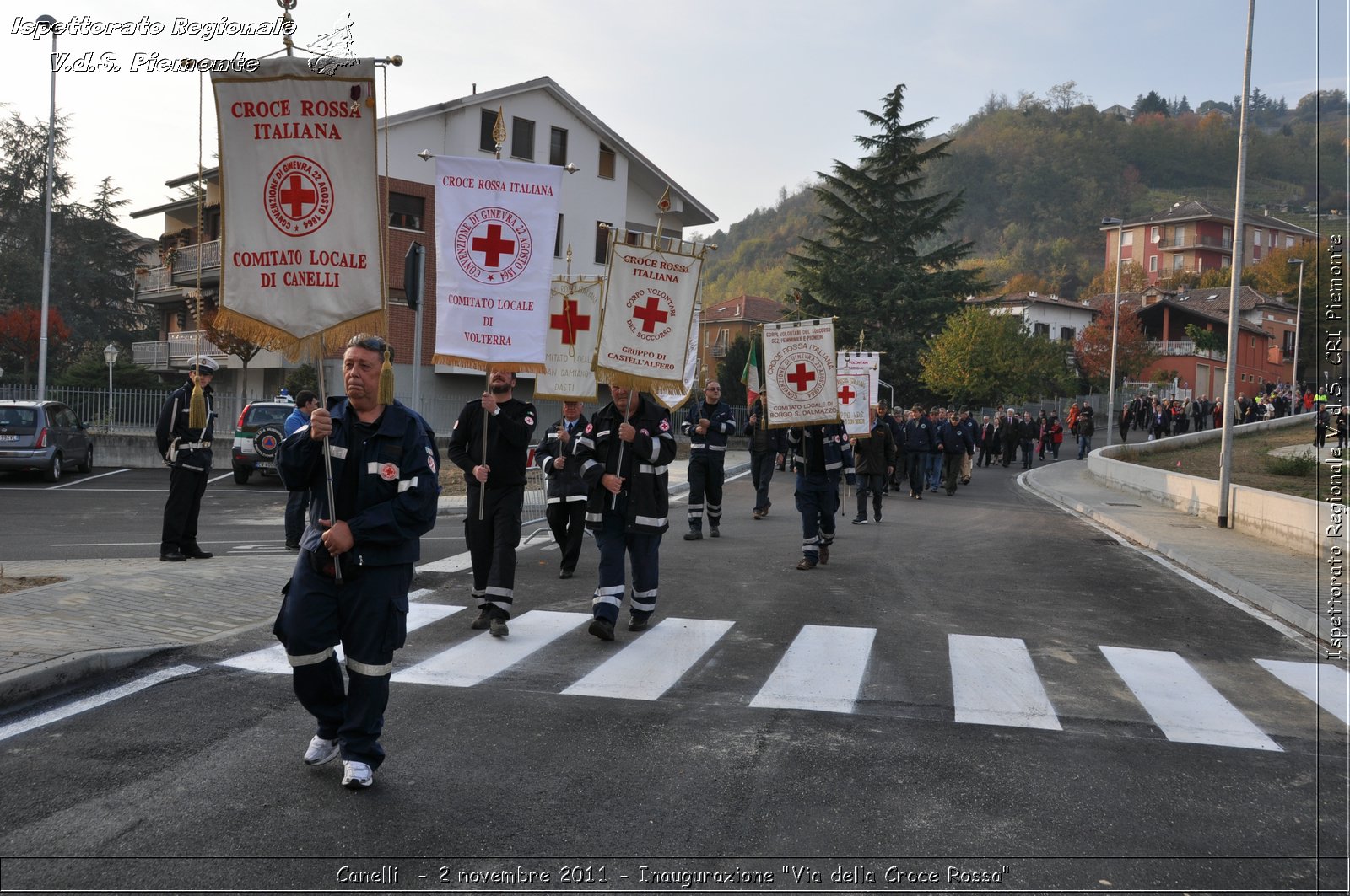 Canelli  - 2 novembre 2011 - Inaugurazione "Via della Croce Rossa" -  Croce Rossa Italiana - Ispettorato Regionale Volontari del Soccorso Piemonte