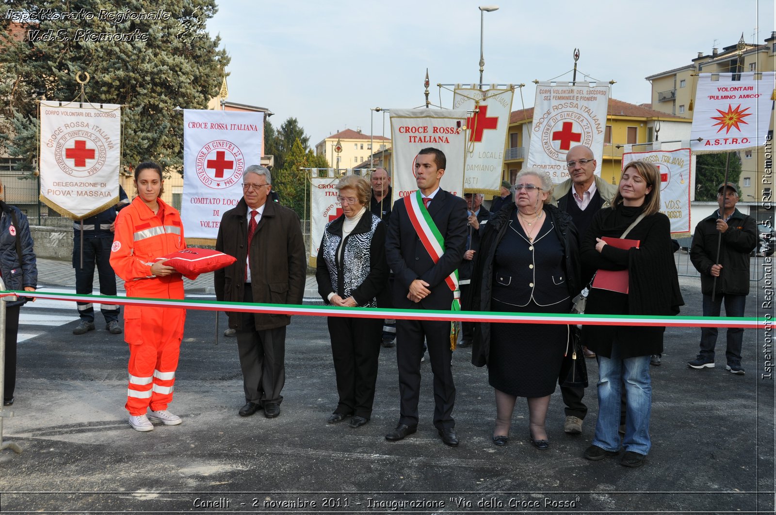 Canelli  - 2 novembre 2011 - Inaugurazione "Via della Croce Rossa" -  Croce Rossa Italiana - Ispettorato Regionale Volontari del Soccorso Piemonte