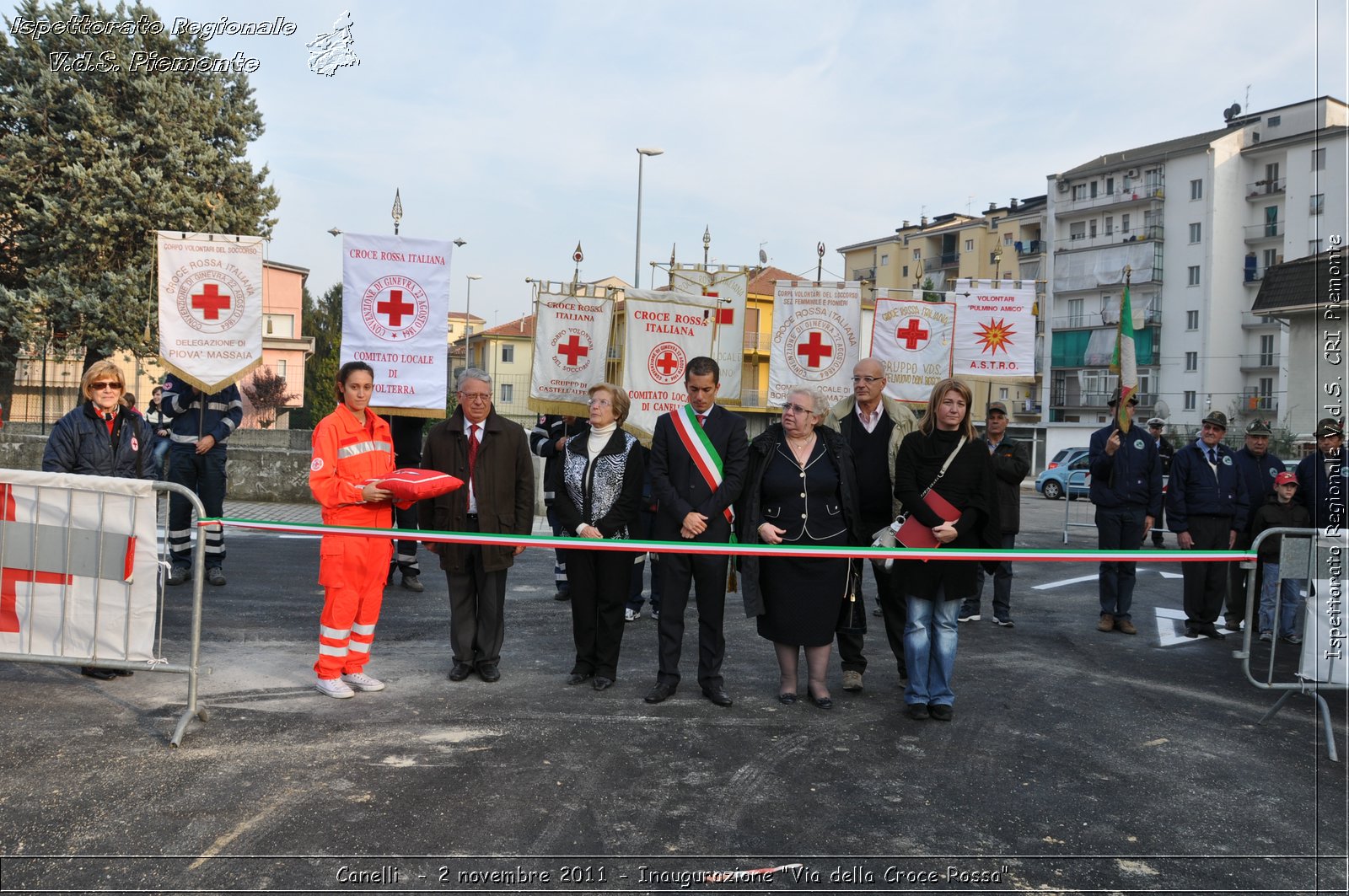 Canelli  - 2 novembre 2011 - Inaugurazione "Via della Croce Rossa" -  Croce Rossa Italiana - Ispettorato Regionale Volontari del Soccorso Piemonte