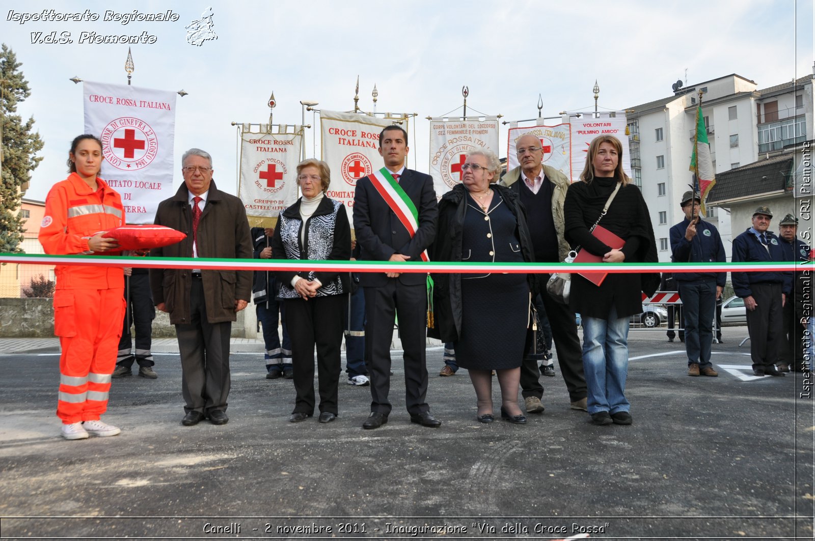 Canelli  - 2 novembre 2011 - Inaugurazione "Via della Croce Rossa" -  Croce Rossa Italiana - Ispettorato Regionale Volontari del Soccorso Piemonte