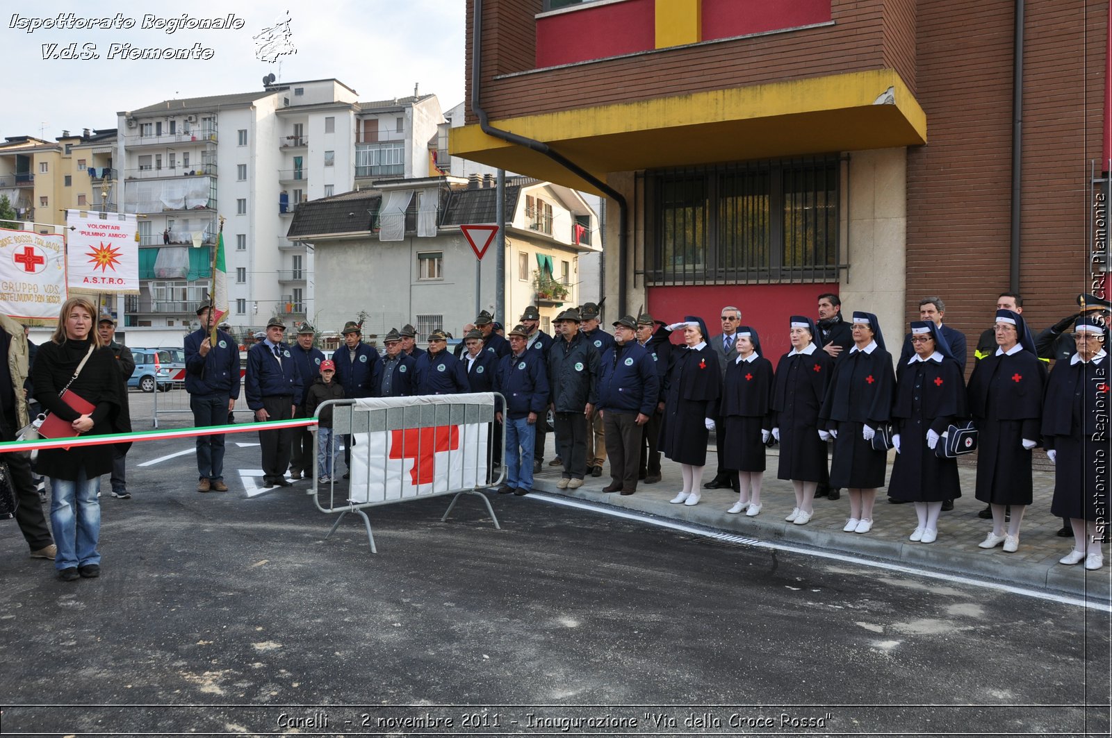 Canelli  - 2 novembre 2011 - Inaugurazione "Via della Croce Rossa" -  Croce Rossa Italiana - Ispettorato Regionale Volontari del Soccorso Piemonte