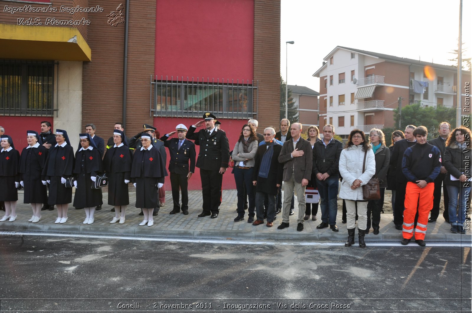 Canelli  - 2 novembre 2011 - Inaugurazione "Via della Croce Rossa" -  Croce Rossa Italiana - Ispettorato Regionale Volontari del Soccorso Piemonte