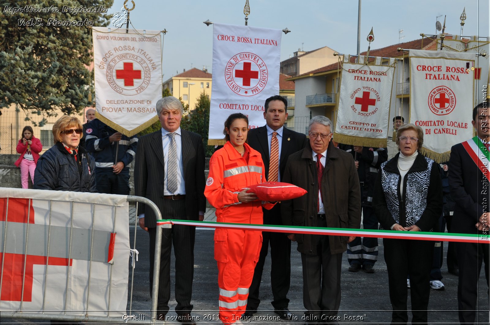 Canelli  - 2 novembre 2011 - Inaugurazione "Via della Croce Rossa" -  Croce Rossa Italiana - Ispettorato Regionale Volontari del Soccorso Piemonte