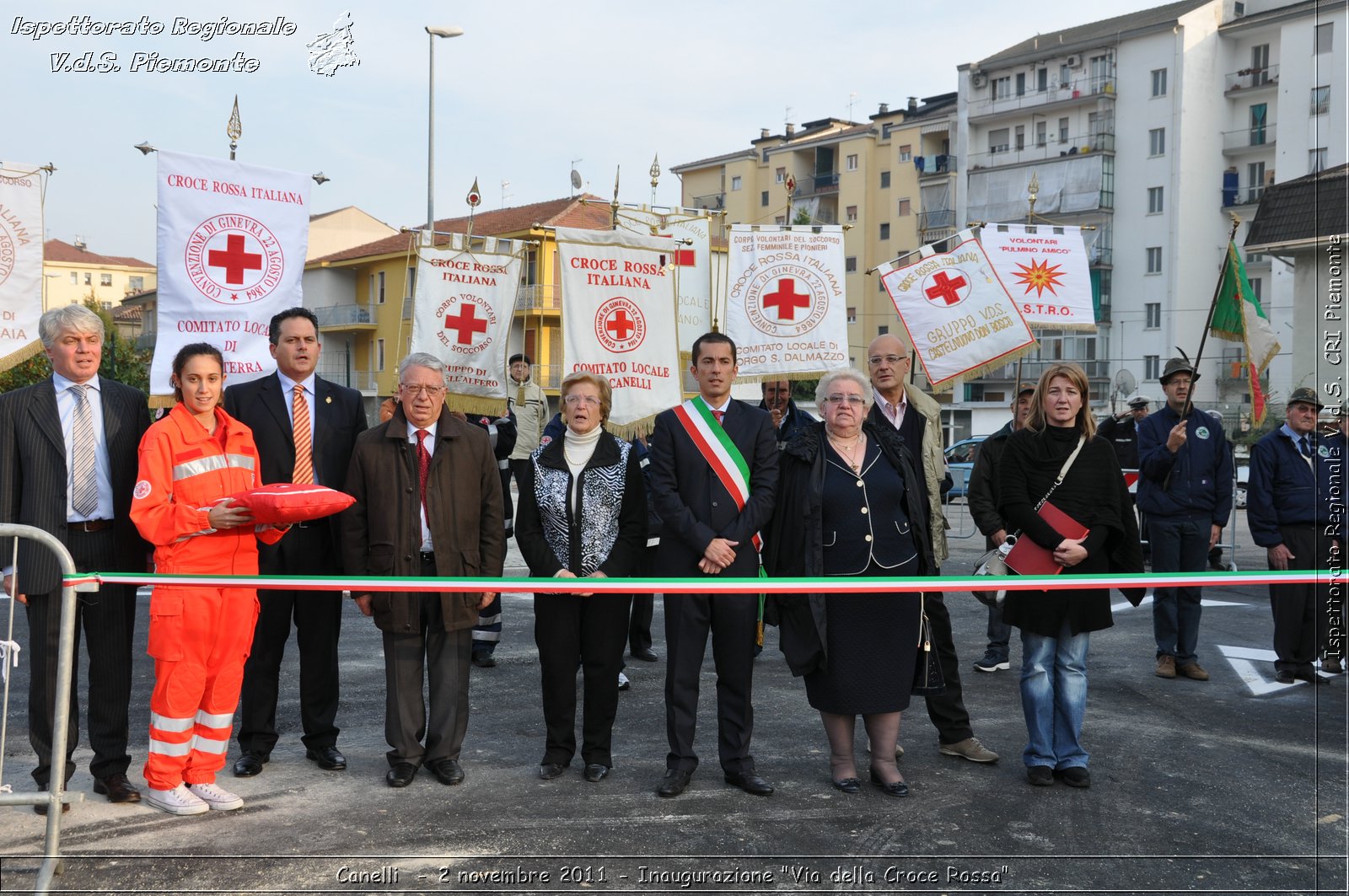 Canelli  - 2 novembre 2011 - Inaugurazione "Via della Croce Rossa" -  Croce Rossa Italiana - Ispettorato Regionale Volontari del Soccorso Piemonte