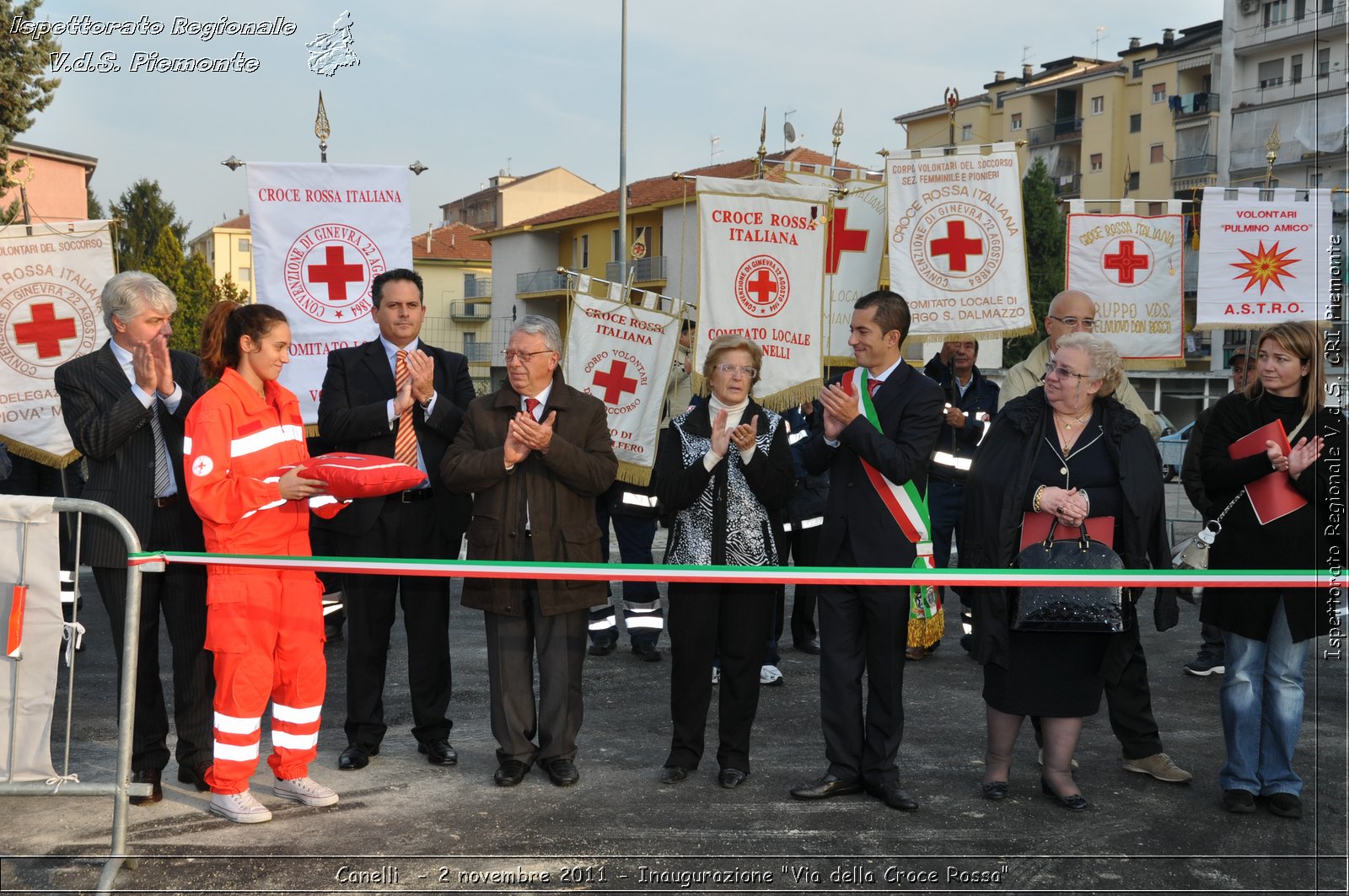 Canelli  - 2 novembre 2011 - Inaugurazione "Via della Croce Rossa" -  Croce Rossa Italiana - Ispettorato Regionale Volontari del Soccorso Piemonte