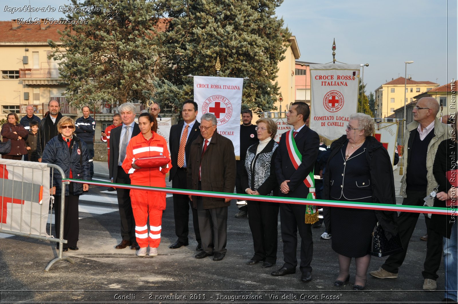 Canelli  - 2 novembre 2011 - Inaugurazione "Via della Croce Rossa" -  Croce Rossa Italiana - Ispettorato Regionale Volontari del Soccorso Piemonte