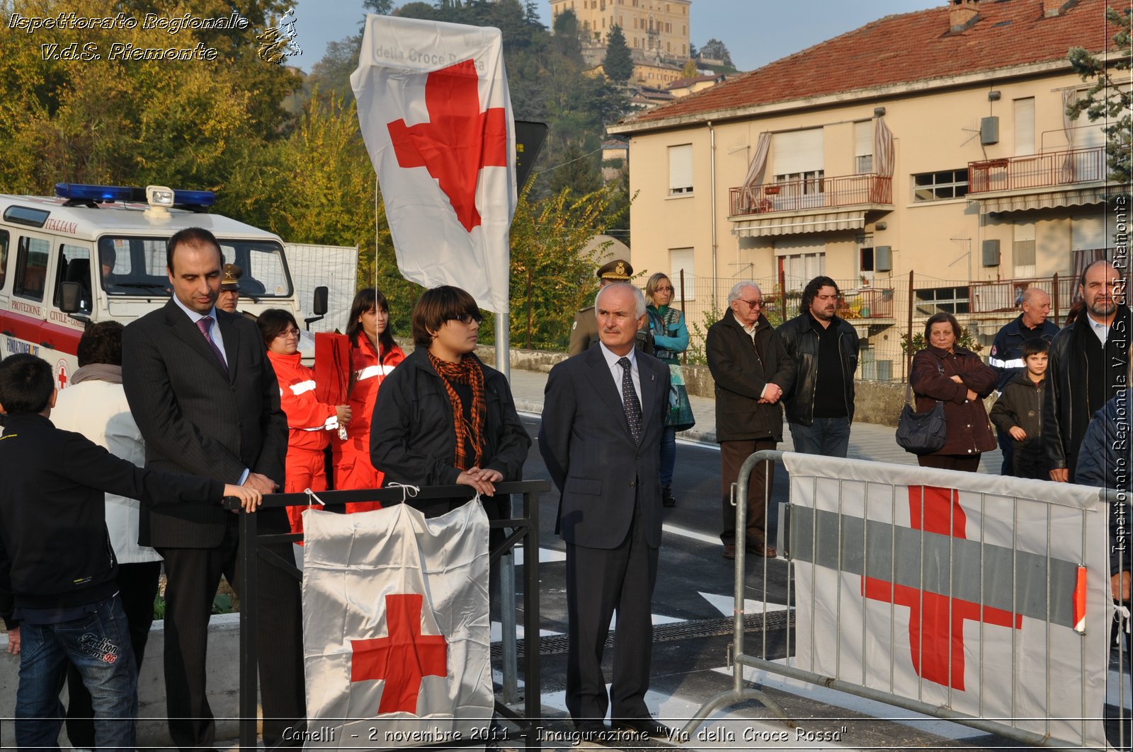 Canelli  - 2 novembre 2011 - Inaugurazione "Via della Croce Rossa" -  Croce Rossa Italiana - Ispettorato Regionale Volontari del Soccorso Piemonte