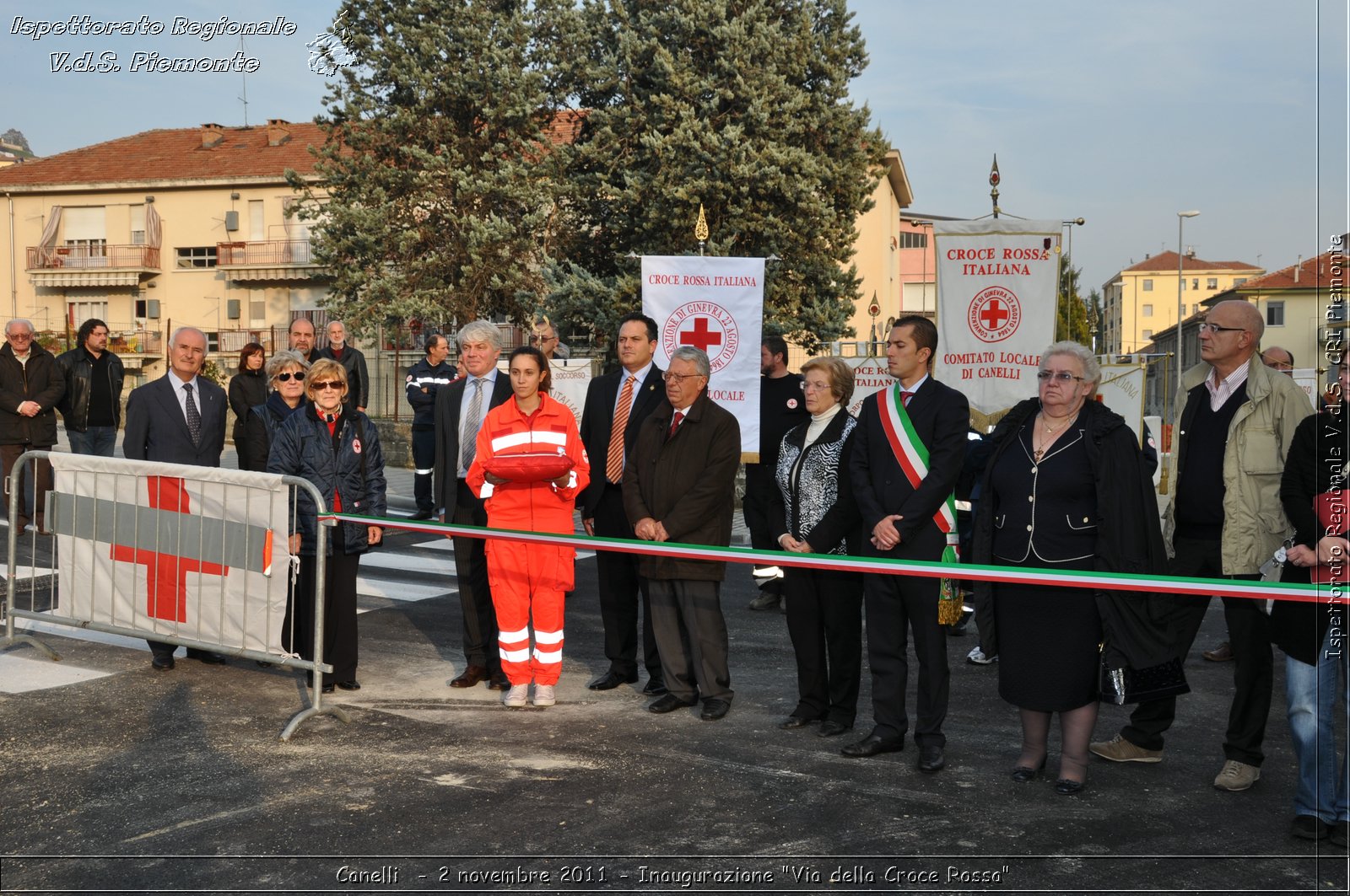 Canelli  - 2 novembre 2011 - Inaugurazione "Via della Croce Rossa" -  Croce Rossa Italiana - Ispettorato Regionale Volontari del Soccorso Piemonte