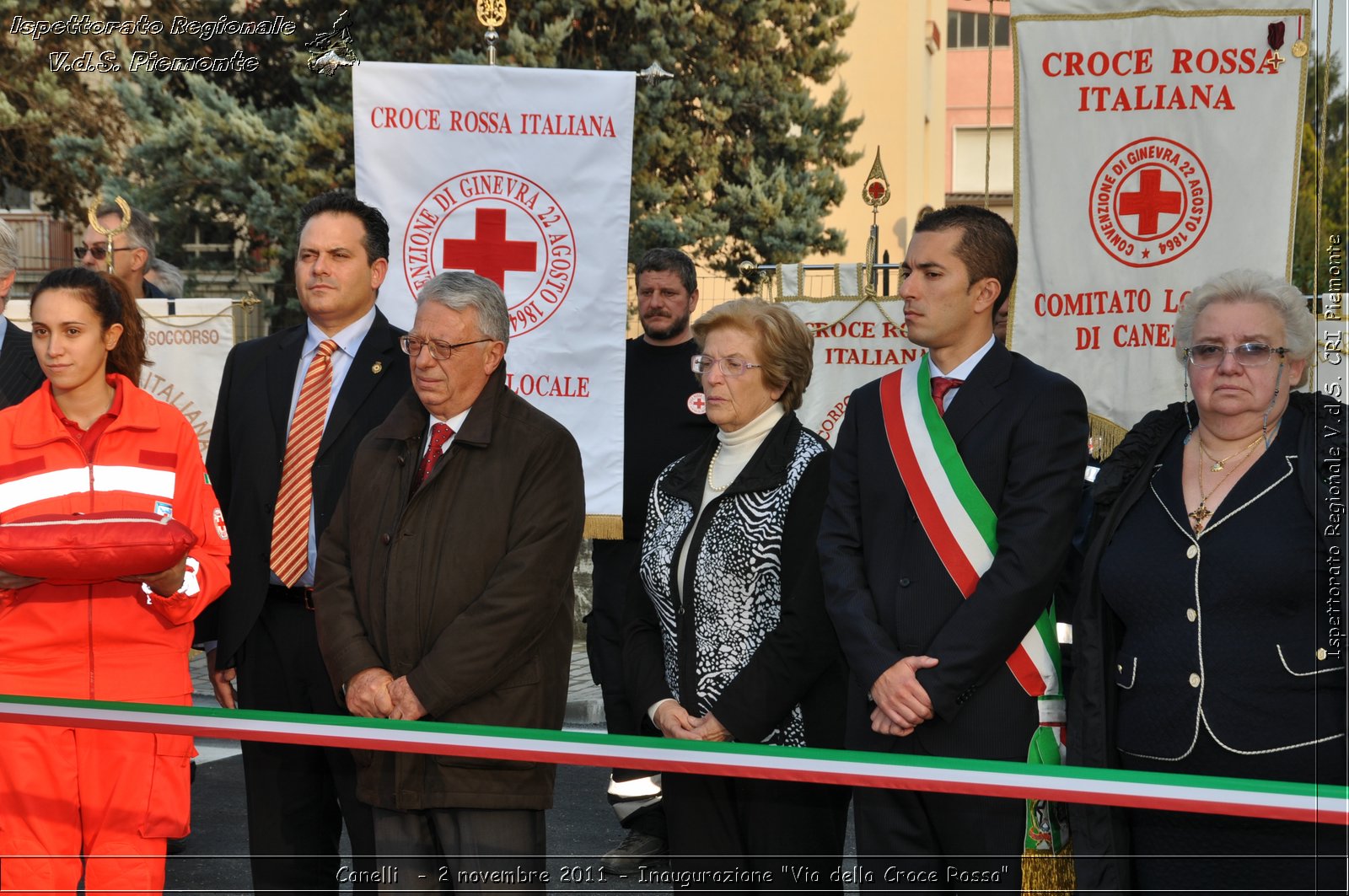 Canelli  - 2 novembre 2011 - Inaugurazione "Via della Croce Rossa" -  Croce Rossa Italiana - Ispettorato Regionale Volontari del Soccorso Piemonte