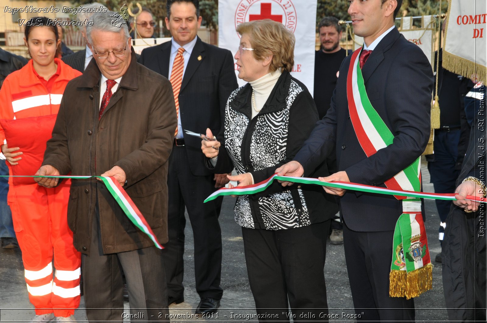 Canelli  - 2 novembre 2011 - Inaugurazione "Via della Croce Rossa" -  Croce Rossa Italiana - Ispettorato Regionale Volontari del Soccorso Piemonte