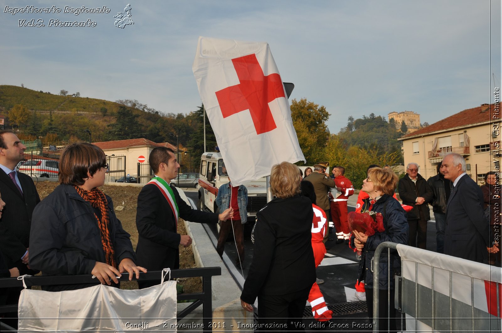 Canelli  - 2 novembre 2011 - Inaugurazione "Via della Croce Rossa" -  Croce Rossa Italiana - Ispettorato Regionale Volontari del Soccorso Piemonte