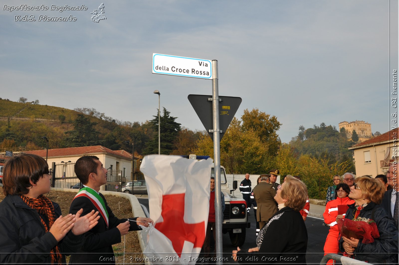 Canelli  - 2 novembre 2011 - Inaugurazione "Via della Croce Rossa" -  Croce Rossa Italiana - Ispettorato Regionale Volontari del Soccorso Piemonte