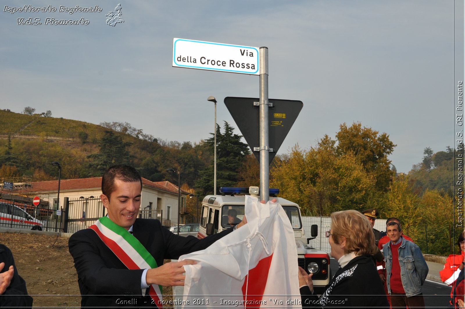 Canelli  - 2 novembre 2011 - Inaugurazione "Via della Croce Rossa" -  Croce Rossa Italiana - Ispettorato Regionale Volontari del Soccorso Piemonte