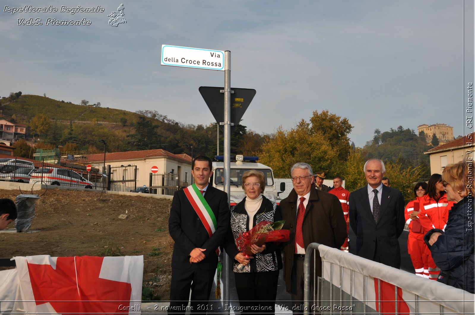 Canelli  - 2 novembre 2011 - Inaugurazione "Via della Croce Rossa" -  Croce Rossa Italiana - Ispettorato Regionale Volontari del Soccorso Piemonte