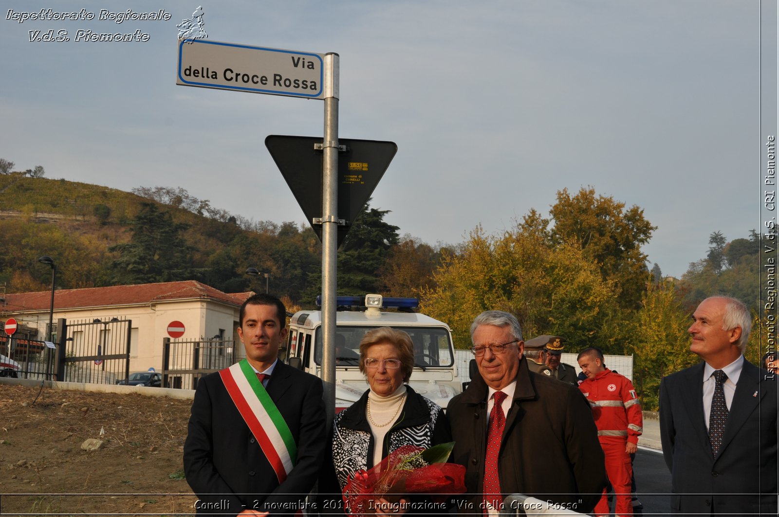 Canelli  - 2 novembre 2011 - Inaugurazione "Via della Croce Rossa" -  Croce Rossa Italiana - Ispettorato Regionale Volontari del Soccorso Piemonte