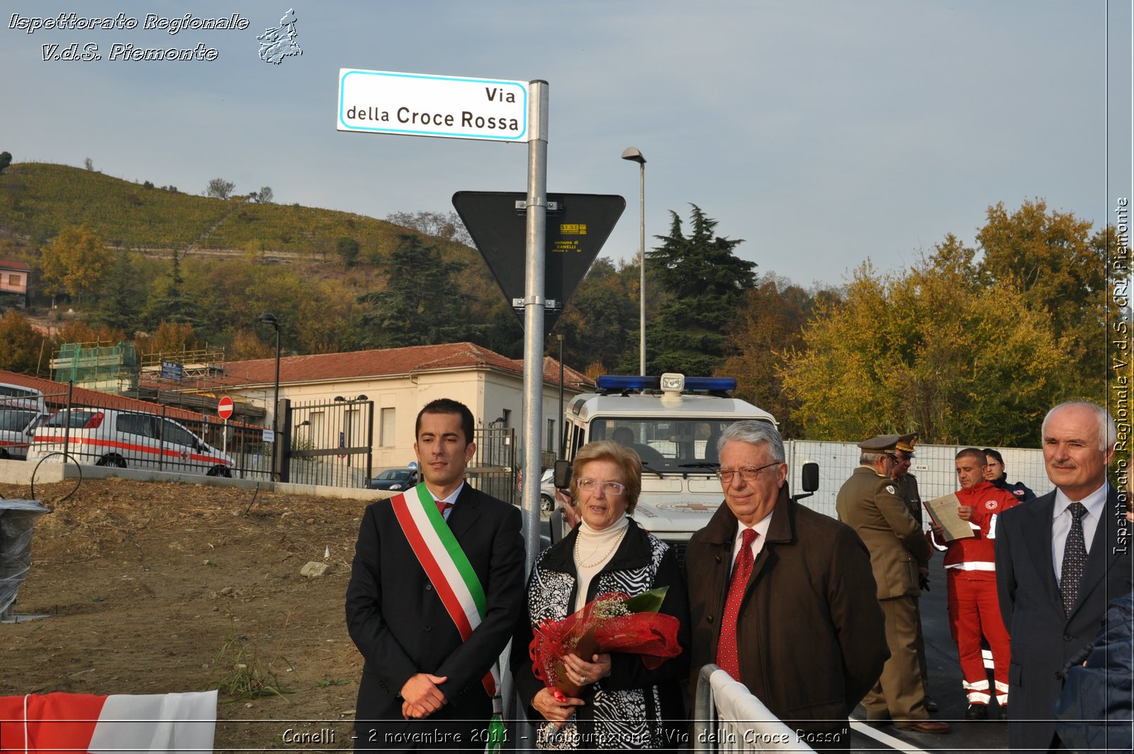 Canelli  - 2 novembre 2011 - Inaugurazione "Via della Croce Rossa" -  Croce Rossa Italiana - Ispettorato Regionale Volontari del Soccorso Piemonte