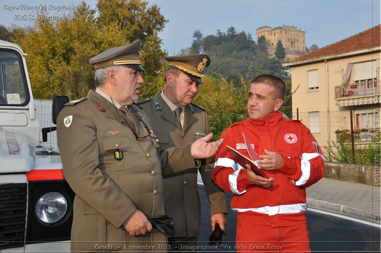 Canelli  - 2 novembre 2011 - Inaugurazione "Via della Croce Rossa" -  Croce Rossa Italiana - Ispettorato Regionale Volontari del Soccorso Piemonte