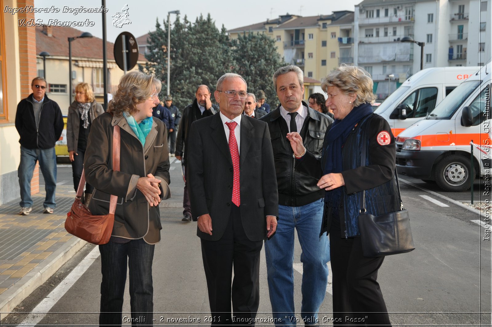 Canelli  - 2 novembre 2011 - Inaugurazione "Via della Croce Rossa" -  Croce Rossa Italiana - Ispettorato Regionale Volontari del Soccorso Piemonte