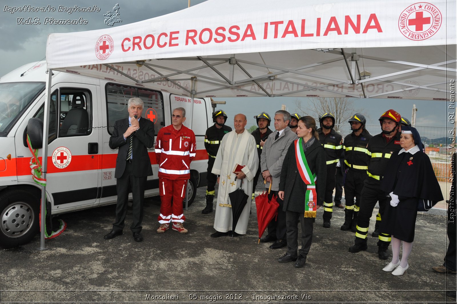 Moncalieri - 05 maggio 2012 - Inaugurazione Via - Croce Rossa Italiana - Isp. Regionale Volontari del Soccorso Piemonte