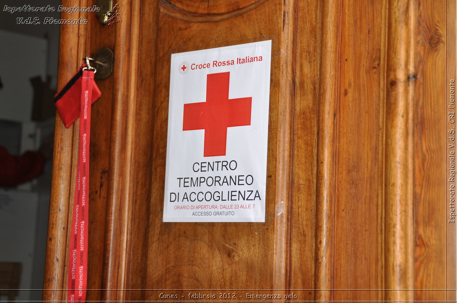 Cuneo - febbraio 2012 - Emergenza gelo - Croce Rossa Italiana - Ispettorato Regionale Volontari del Soccorso Piemonte