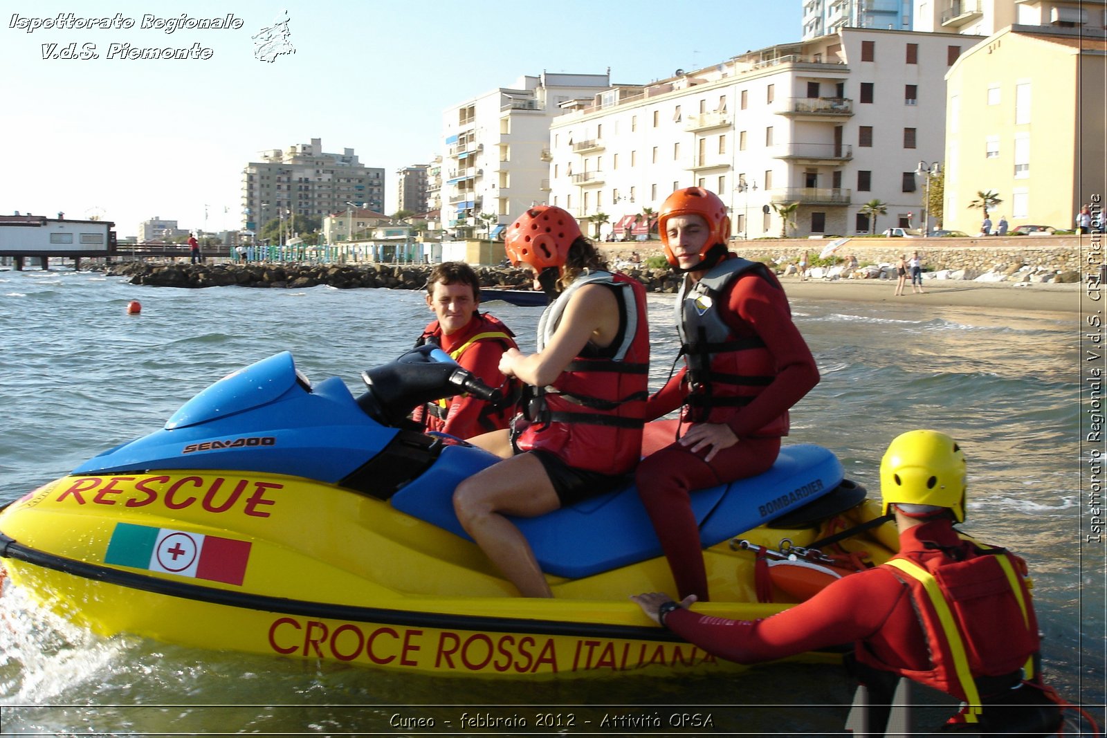 Cuneo - febbraio 2012 - Attivit OPSA - Croce Rossa Italiana - Ispettorato Regionale Volontari del Soccorso Piemonte