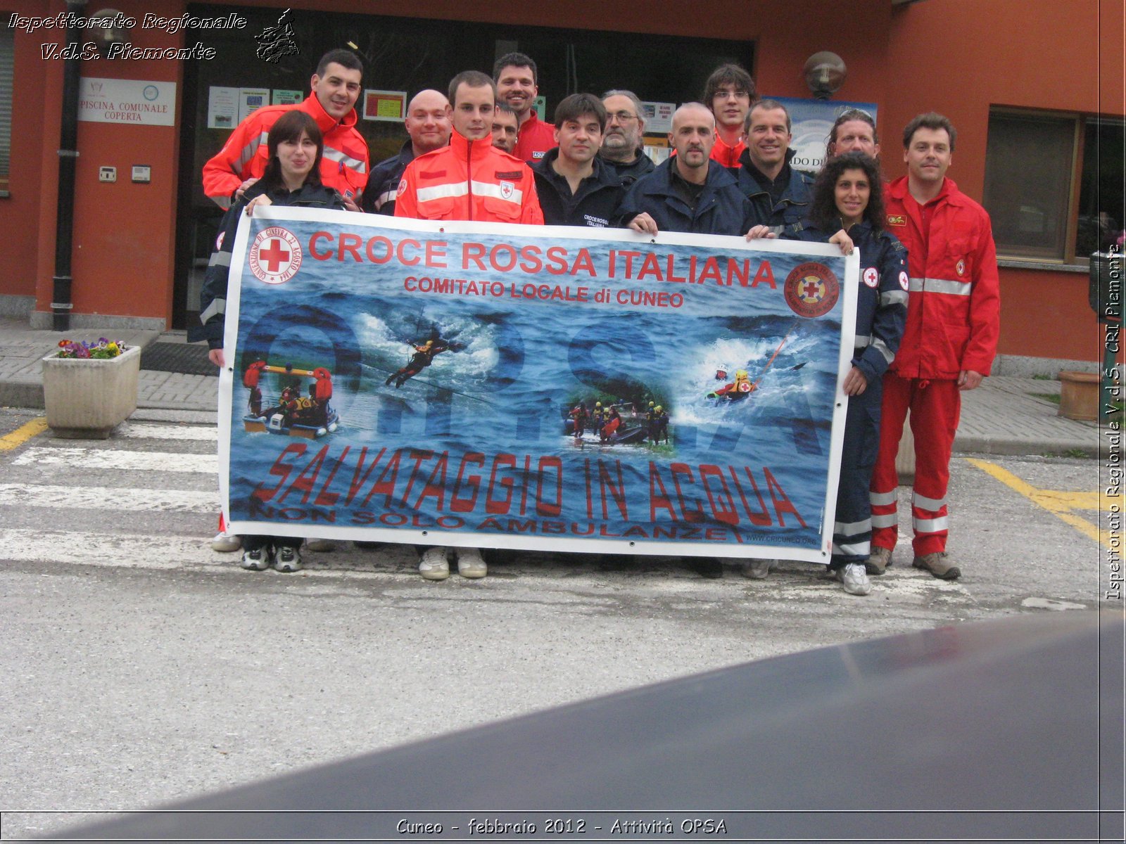 Cuneo - febbraio 2012 - Attivit OPSA - Croce Rossa Italiana - Ispettorato Regionale Volontari del Soccorso Piemonte