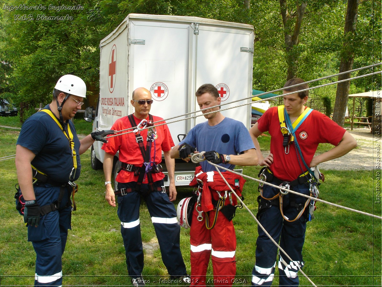 Cuneo - febbraio 2012 - Attivit OPSA - Croce Rossa Italiana - Ispettorato Regionale Volontari del Soccorso Piemonte