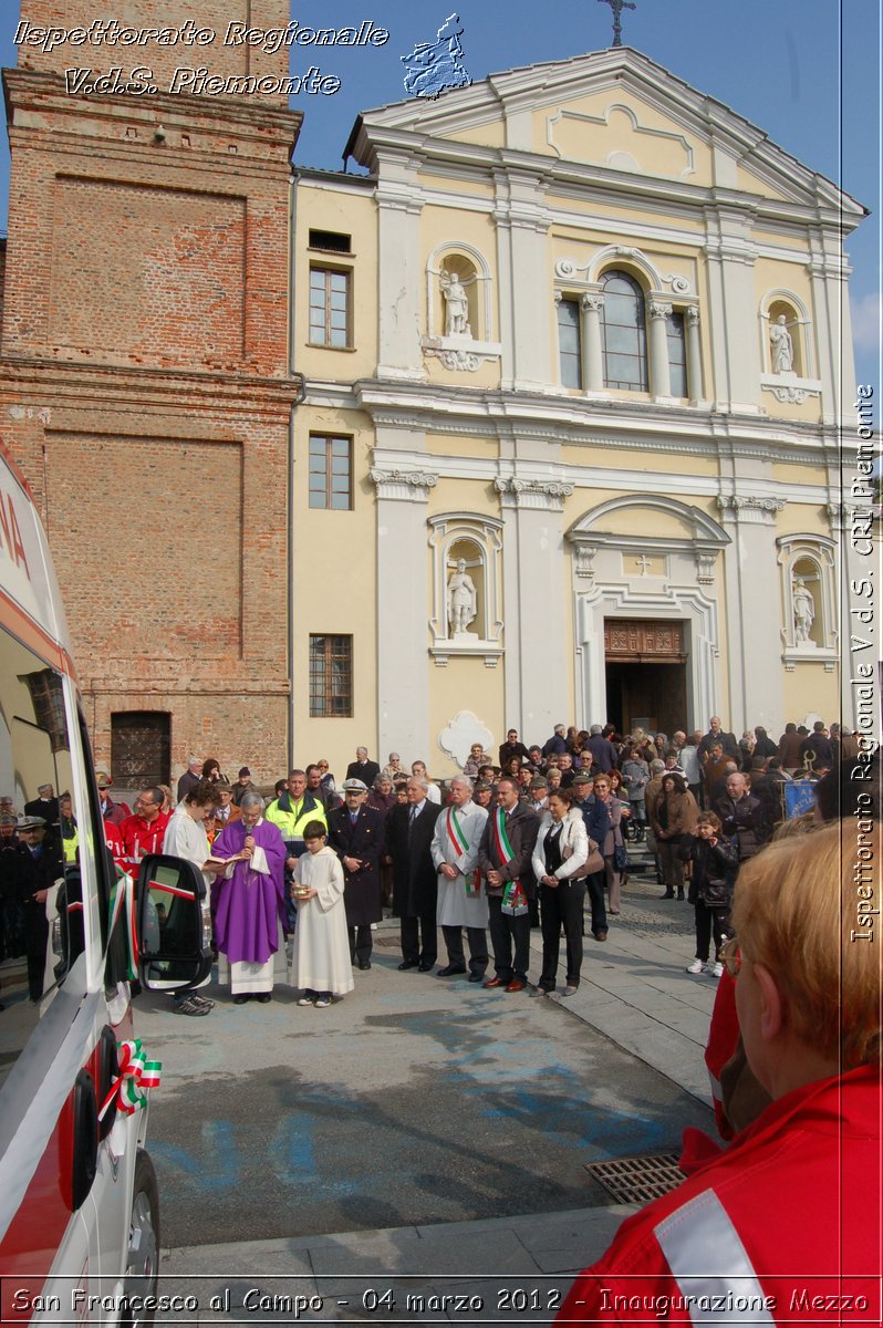 San Francesco al Campo - 04 marzo 2012 - Inaugurazione Mezzo  - Croce Rossa Italiana - Ispettorato Regionale Volontari del Soccorso Piemonte