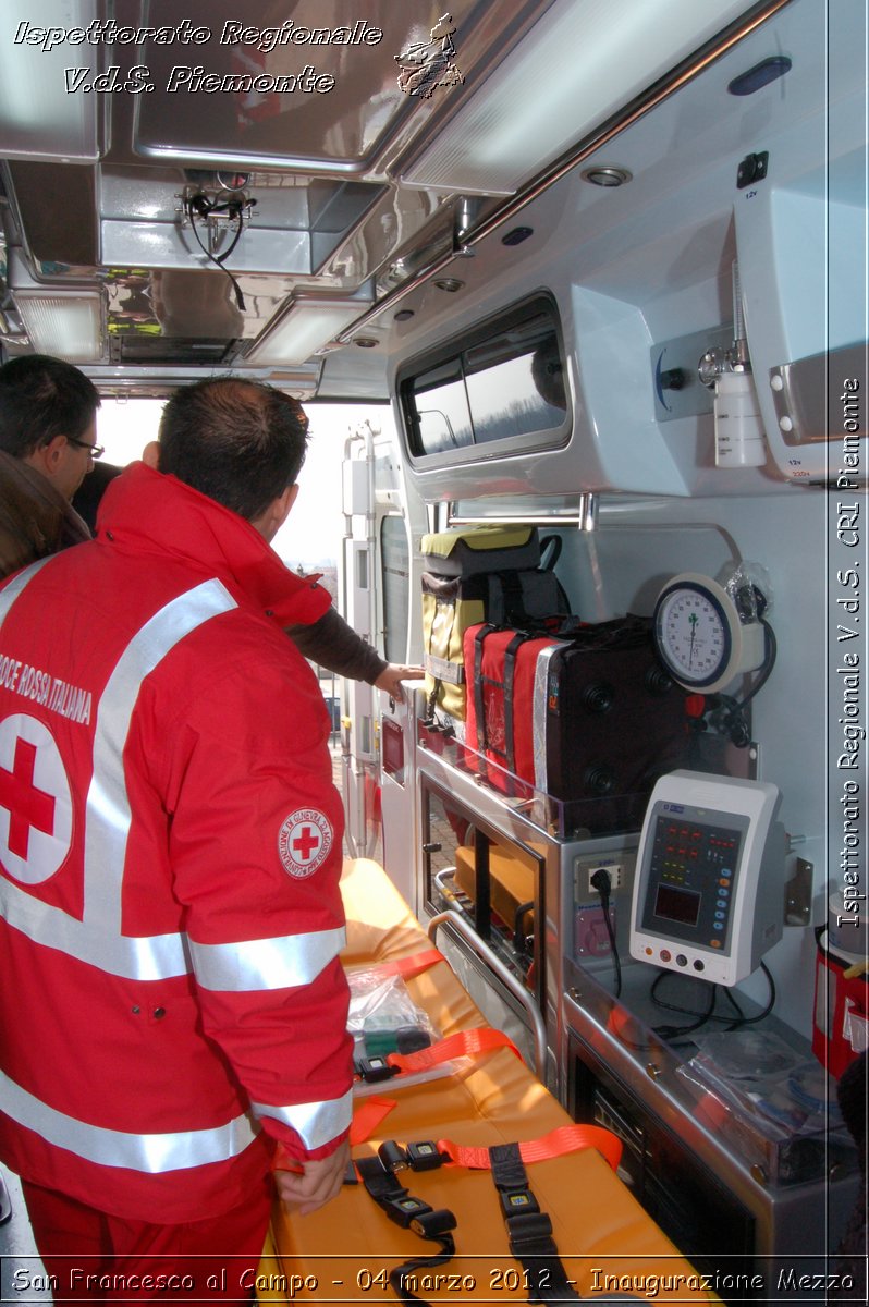 San Francesco al Campo - 04 marzo 2012 - Inaugurazione Mezzo  - Croce Rossa Italiana - Ispettorato Regionale Volontari del Soccorso Piemonte