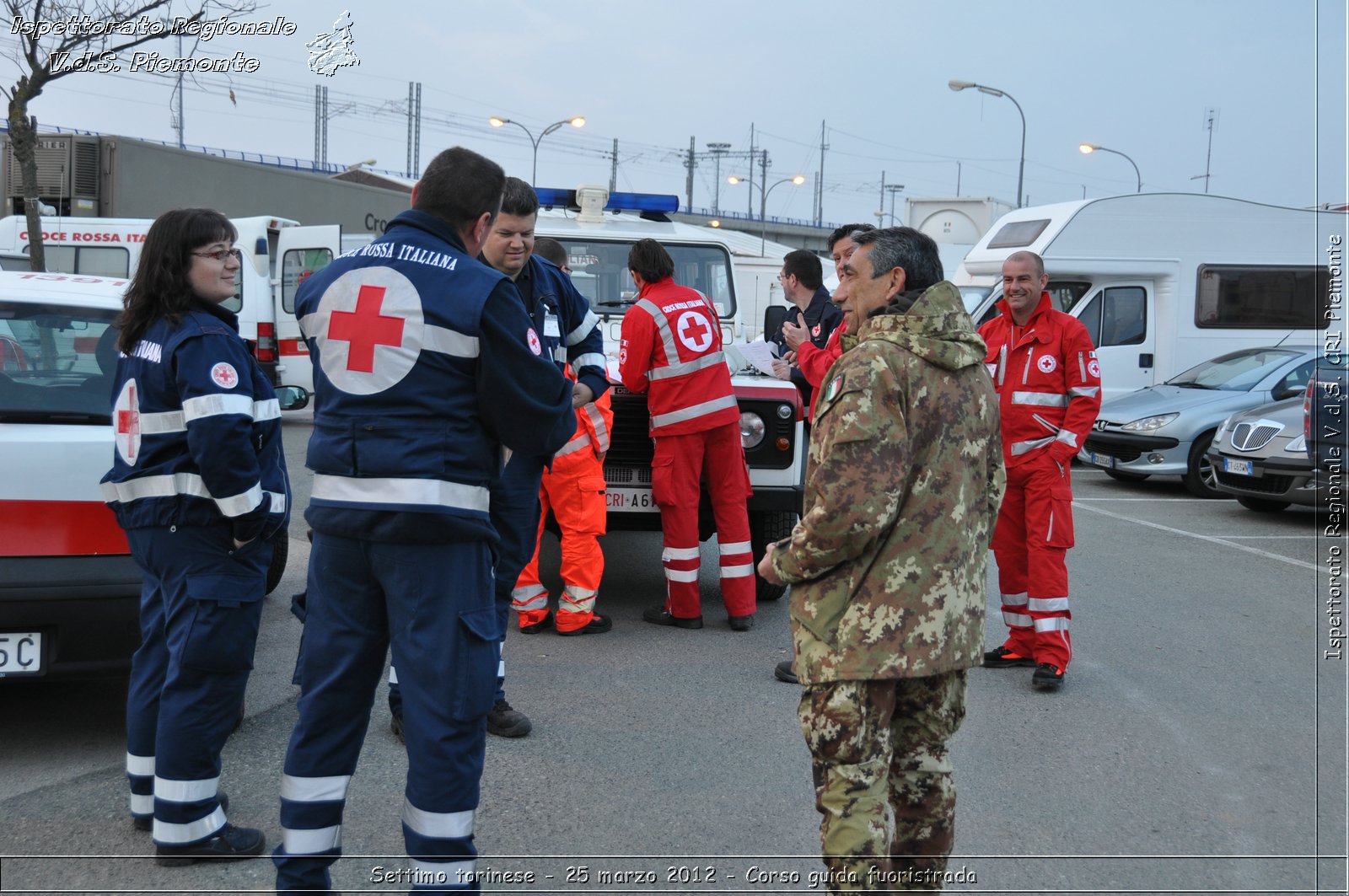 Settimo torinese - 25 marzo 2012 - Corso guida fuoristrada - Croce Rossa Italiana - Ispettorato Regionale Volontari del Soccorso Piemonte