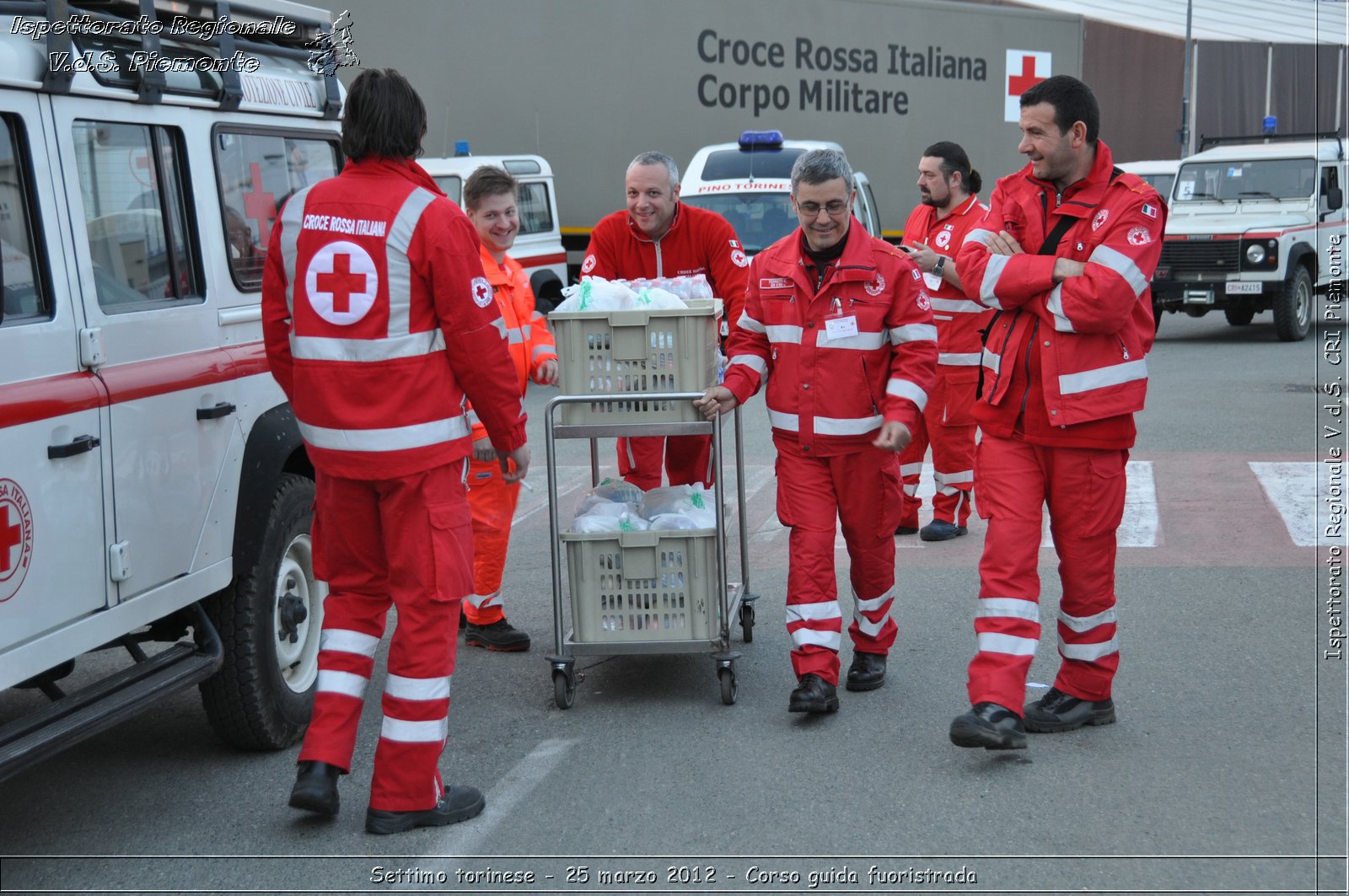 Settimo torinese - 25 marzo 2012 - Corso guida fuoristrada - Croce Rossa Italiana - Ispettorato Regionale Volontari del Soccorso Piemonte