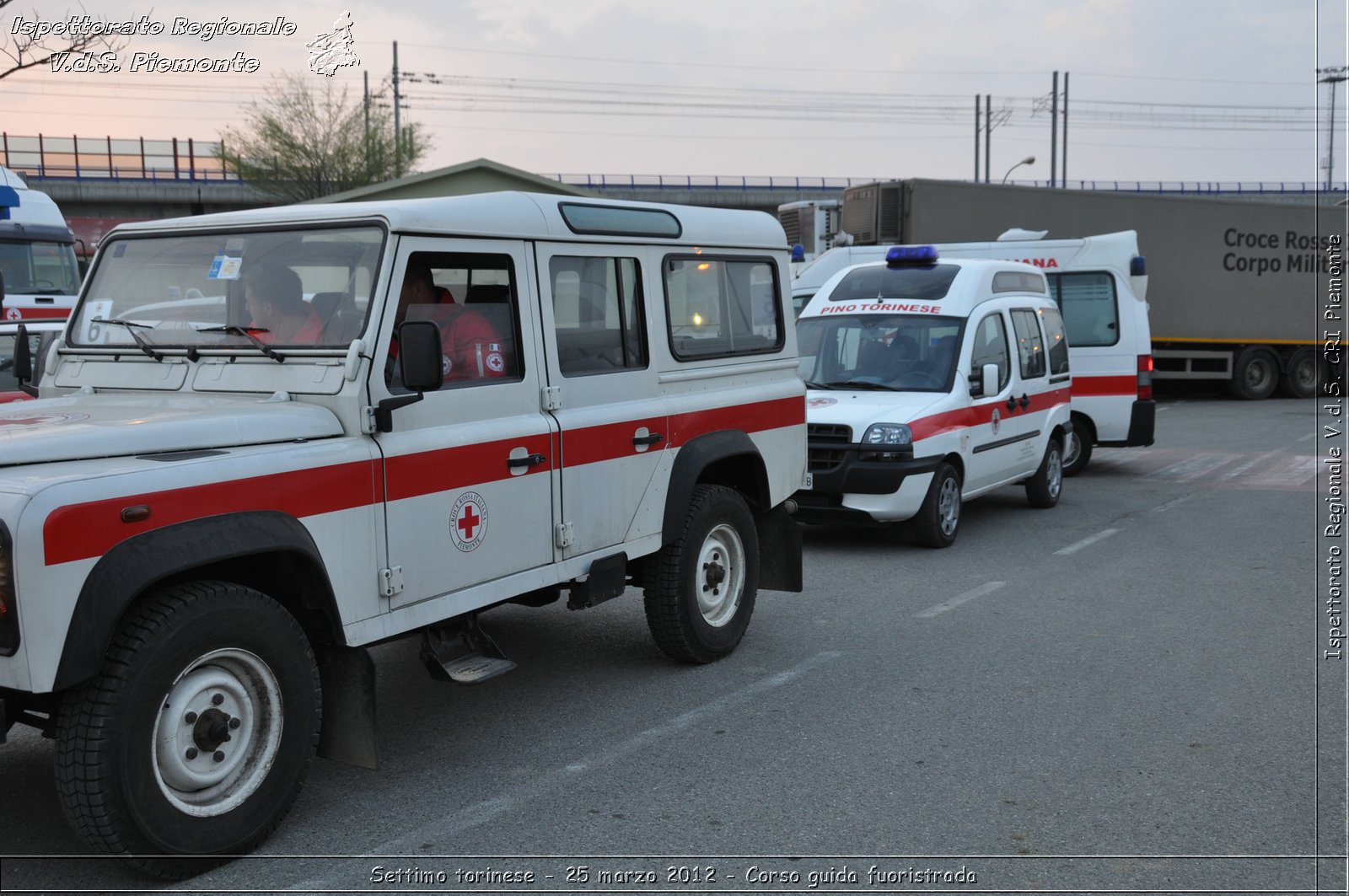 Settimo torinese - 25 marzo 2012 - Corso guida fuoristrada - Croce Rossa Italiana - Ispettorato Regionale Volontari del Soccorso Piemonte